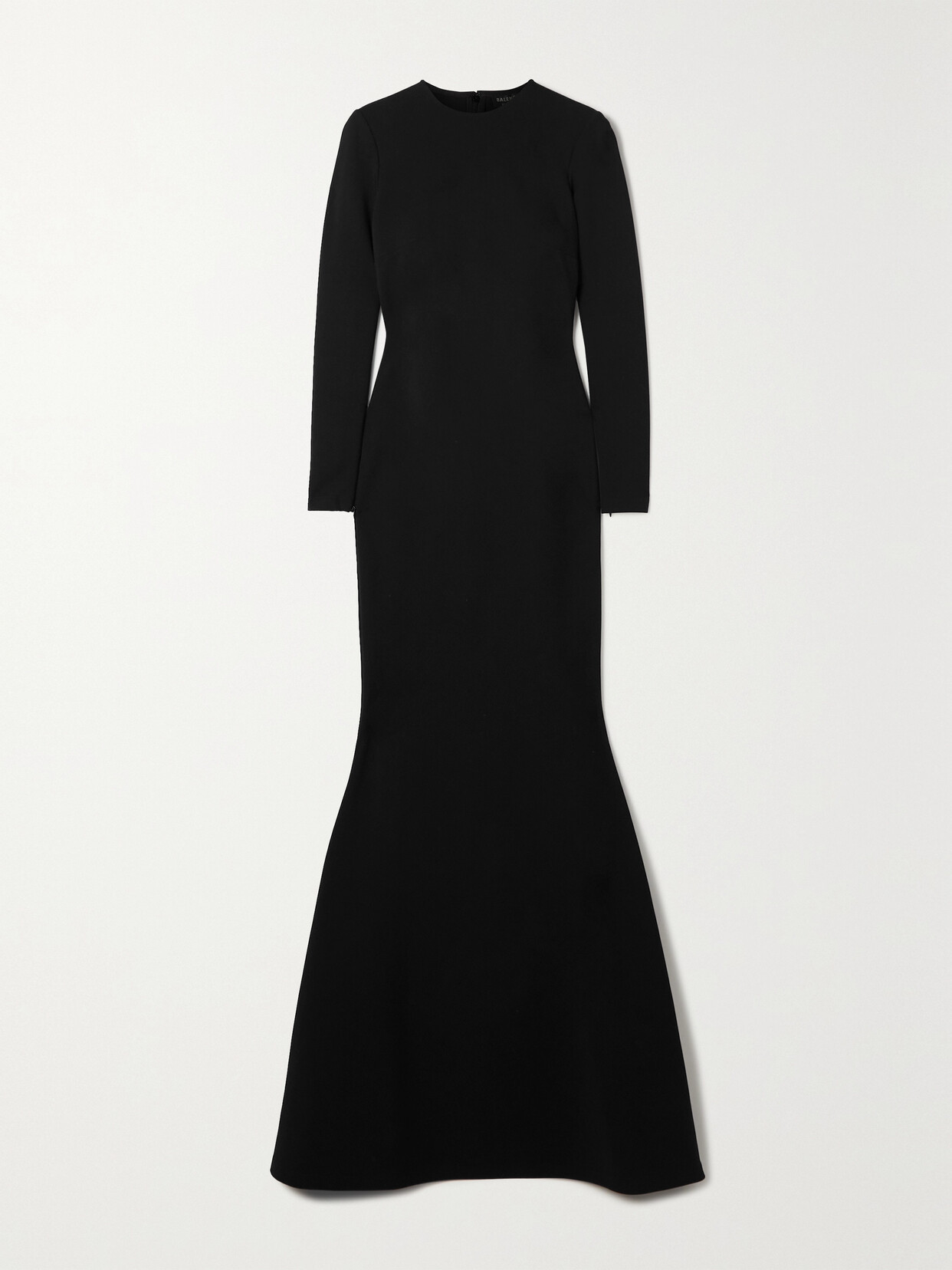 Shop Balenciaga Stretch-jersey Gown In Black