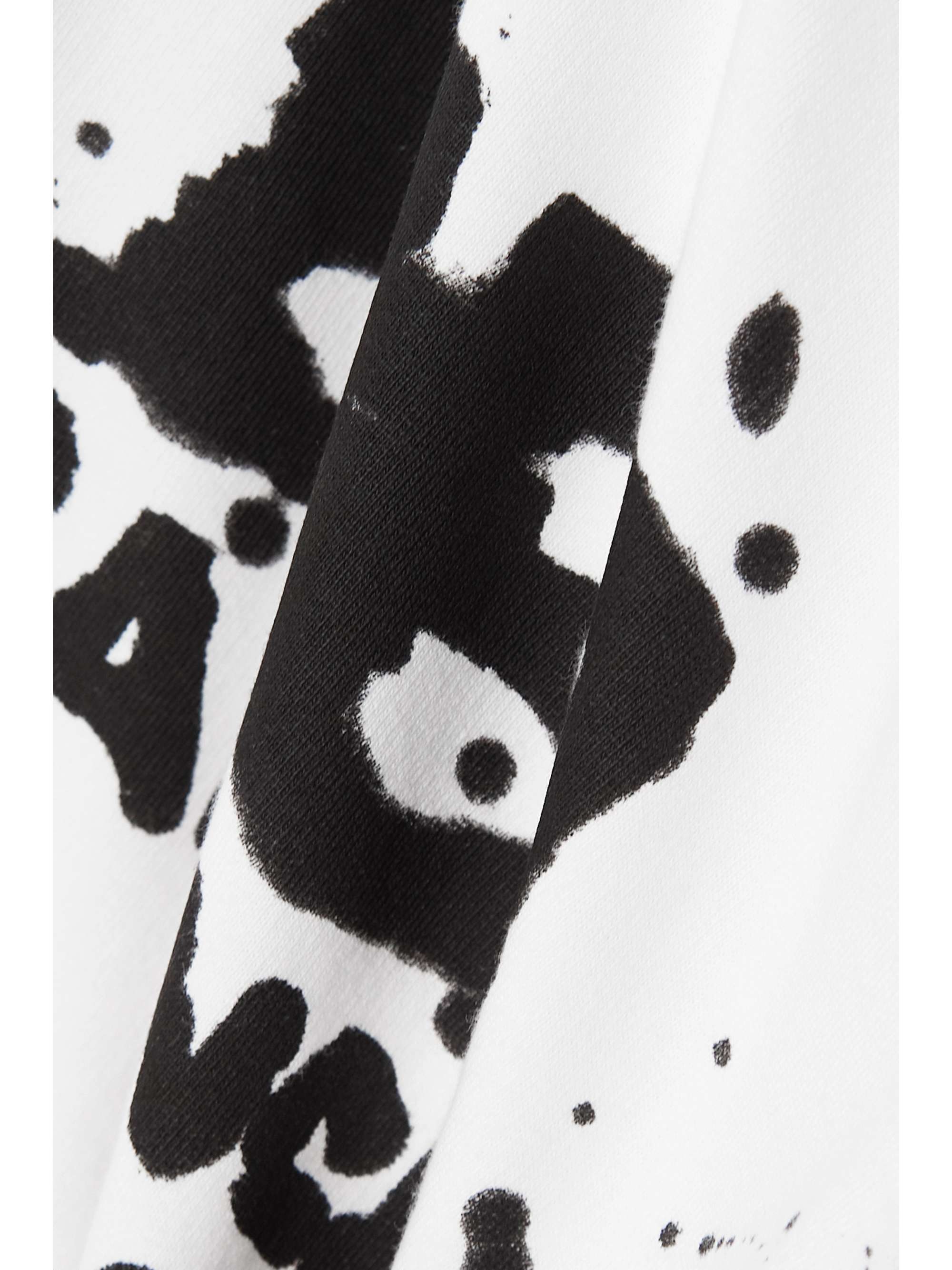 BALENCIAGA Oversized printed cotton-blend jersey hoodie