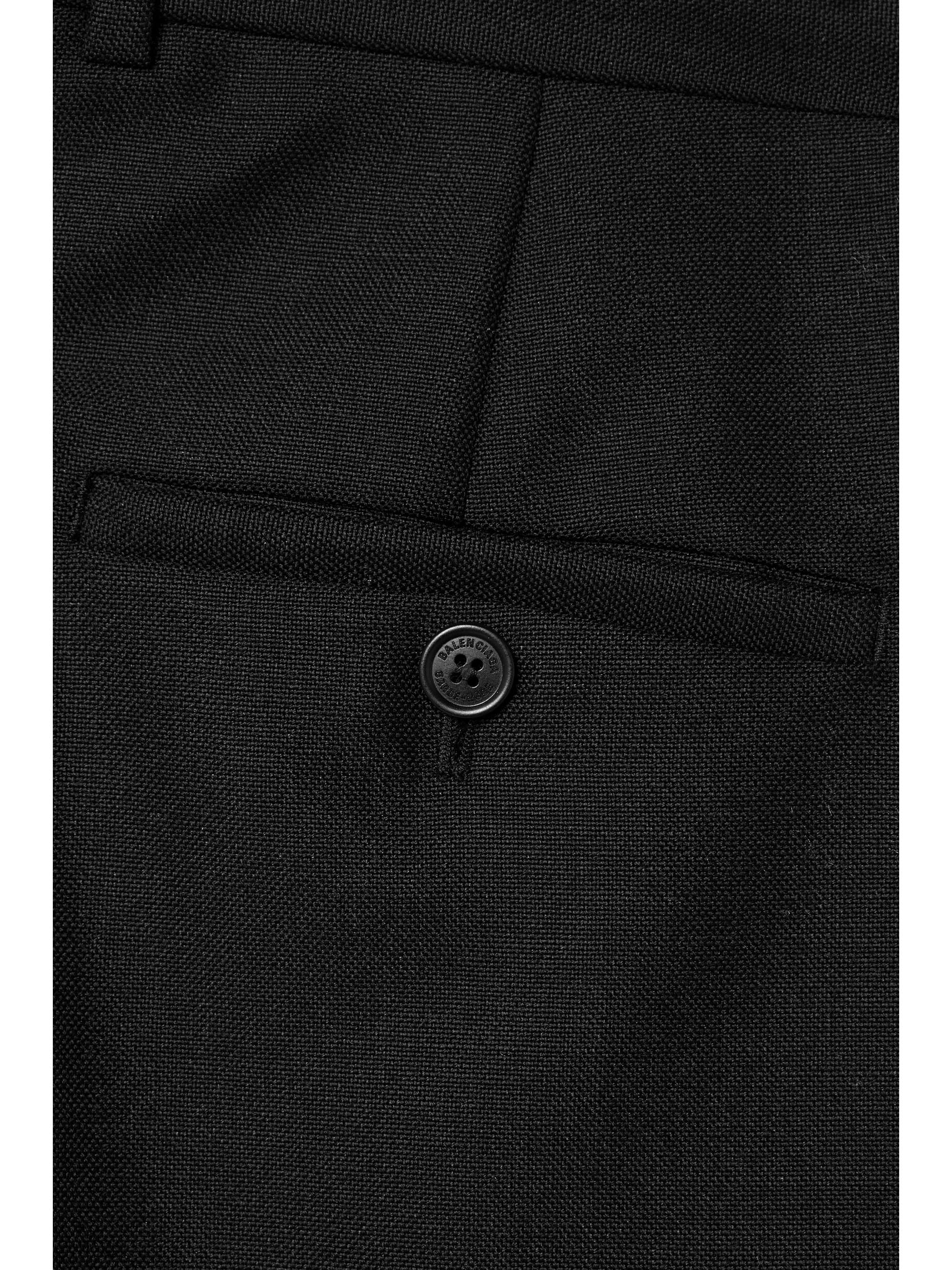 BALENCIAGA Wool and mohair-blend wide-leg pants | NET-A-PORTER