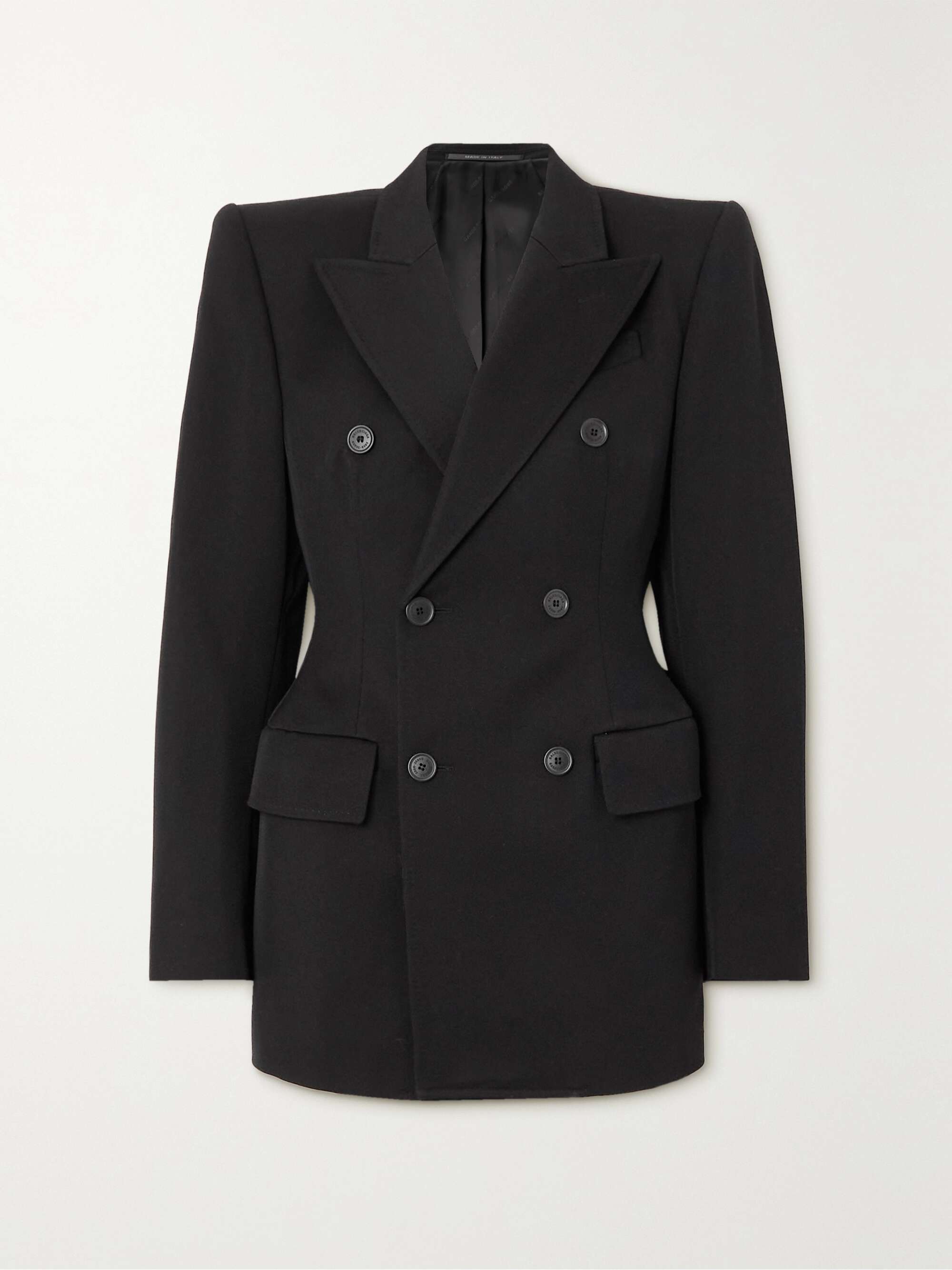 BALENCIAGA Hourglass double-breasted wool jacket | NET-A-PORTER