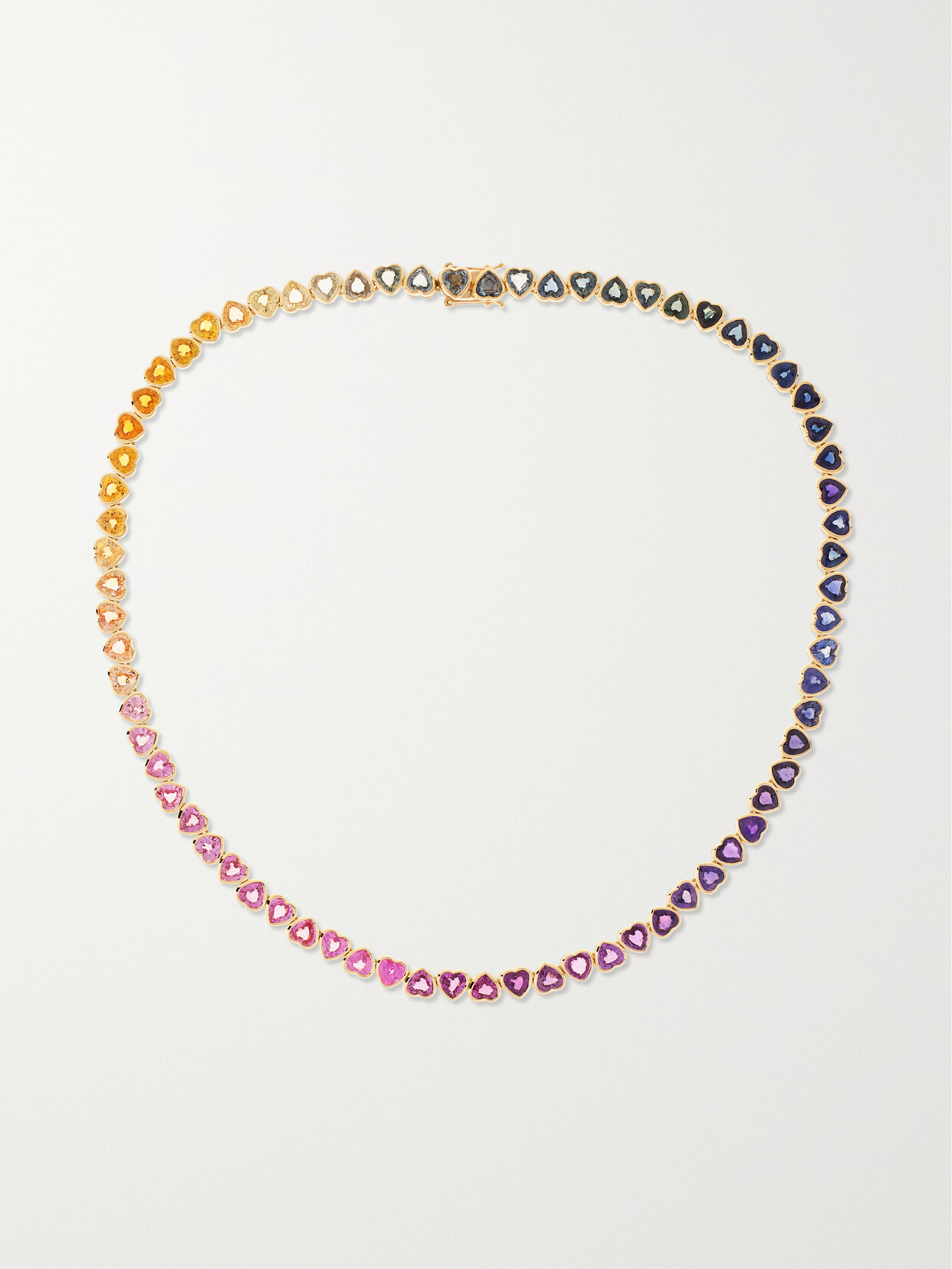 Emily P. Wheeler - I Heart Rainbows 18-karat Gold Sapphire Necklace - one size