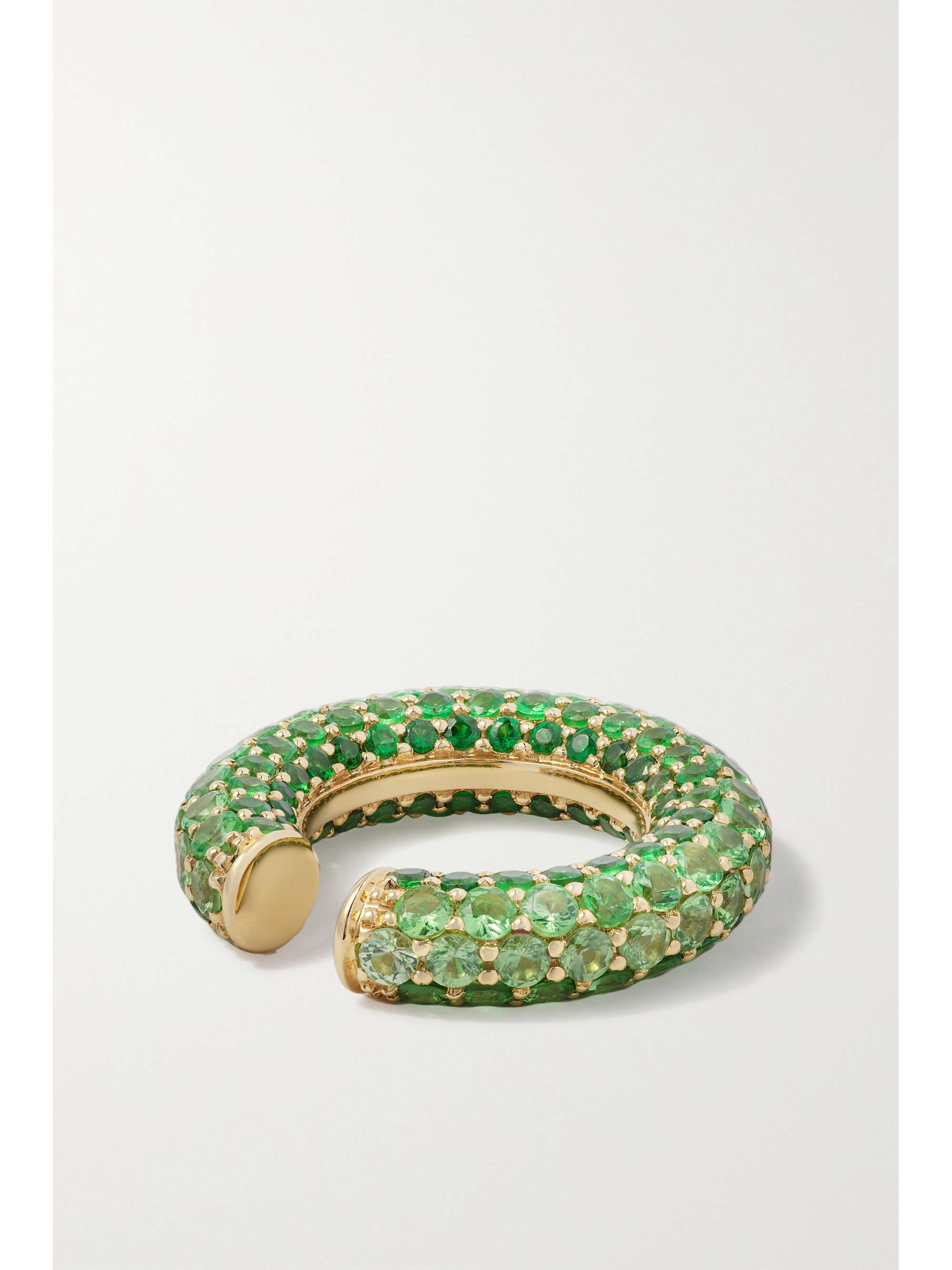EMILY P. WHEELER + NET SUSTAIN Earth ombré 18-karat recycled gold tsavorite ear cuff