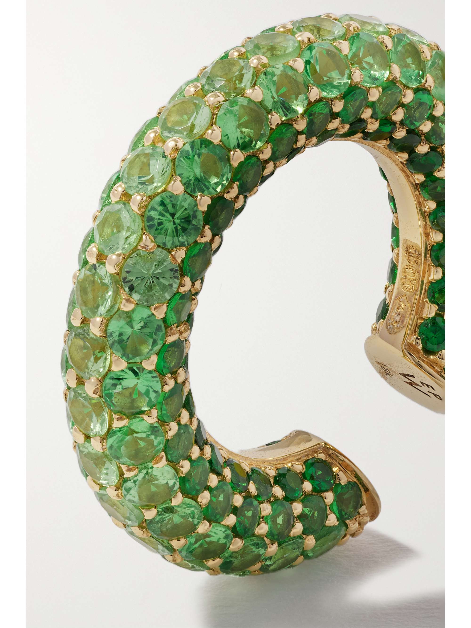 EMILY P. WHEELER + NET SUSTAIN Earth ombré 18-karat recycled gold tsavorite ear cuff