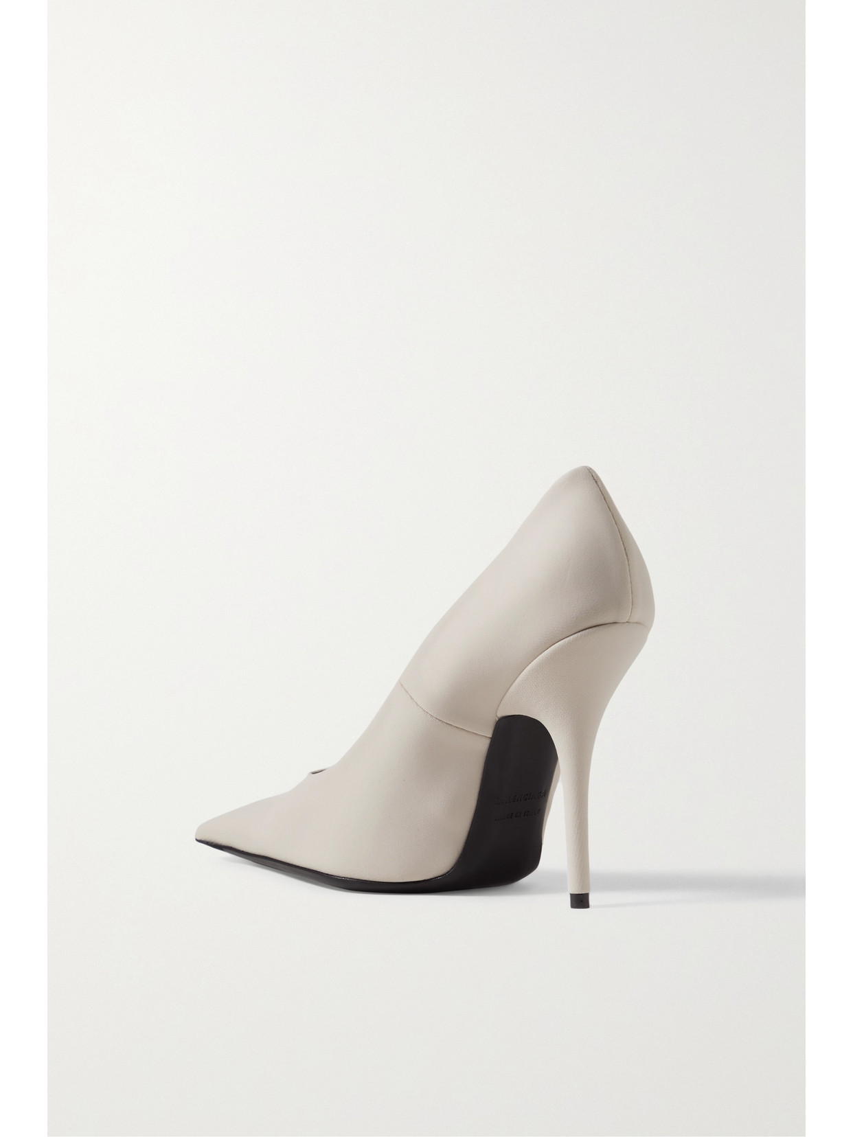 Shop Balenciaga Knife Twill Pumps In Neutrals