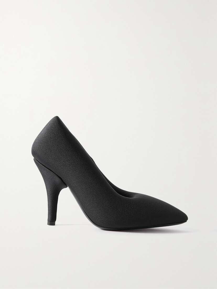 Balenciaga Xl Padded Satin Pumps