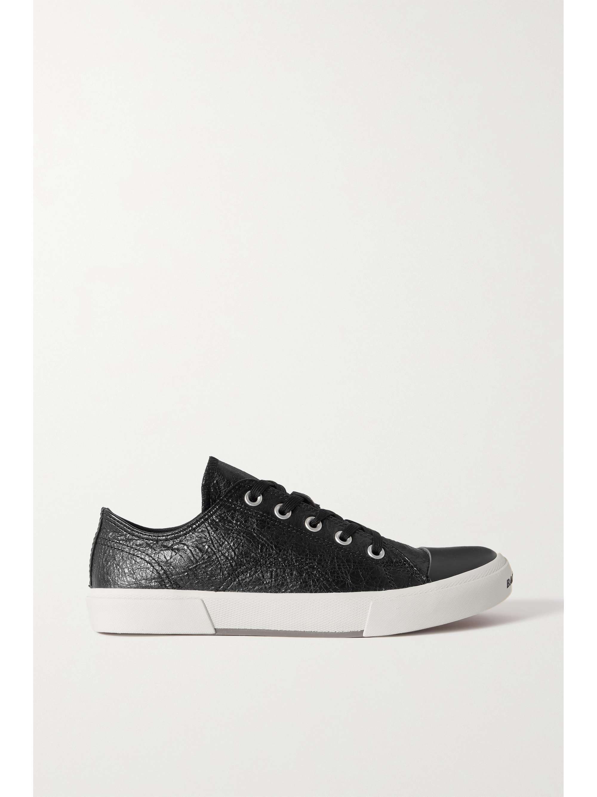 BALENCIAGA Paris textured-leather sneakers | NET-A-PORTER