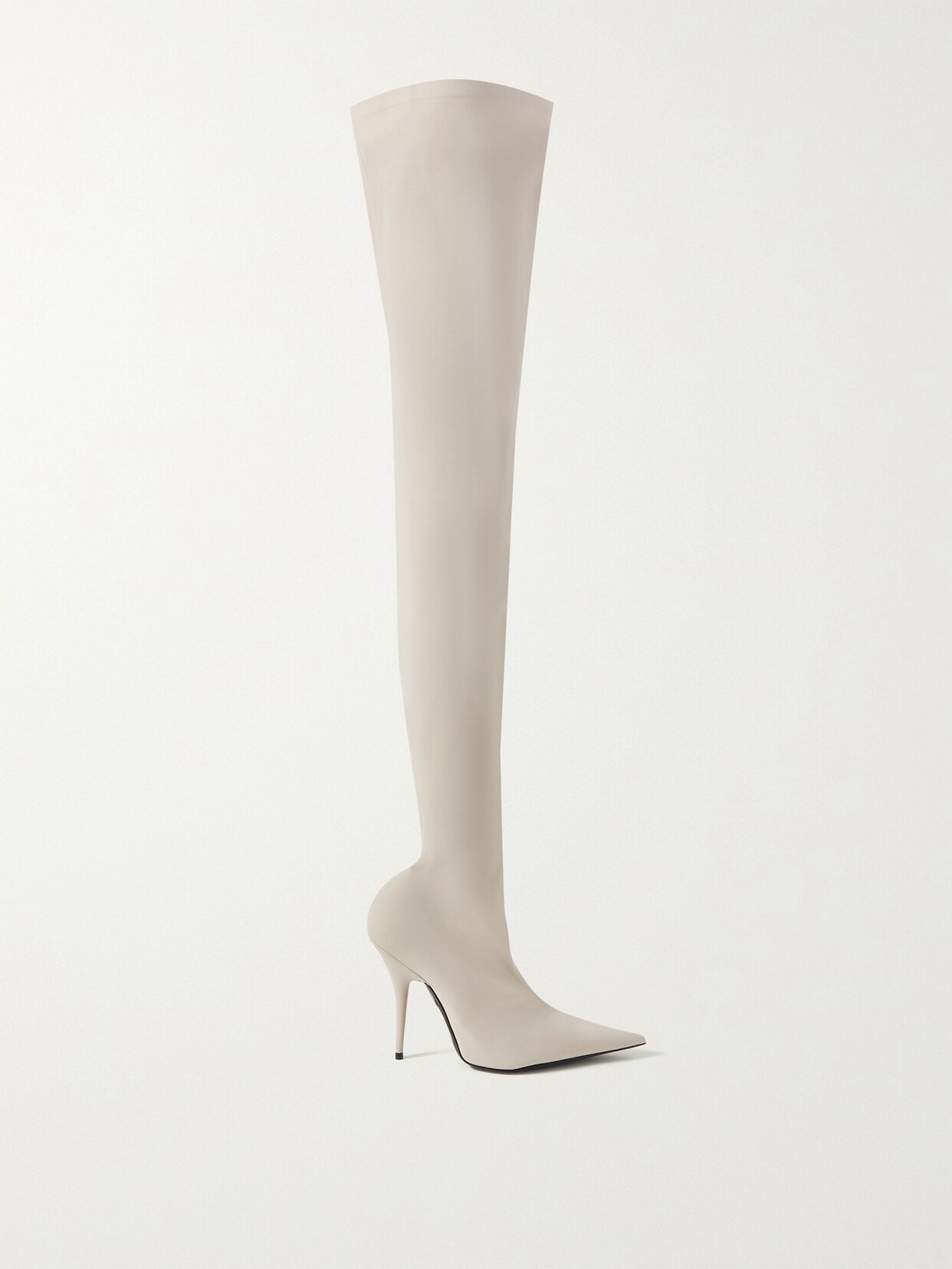 Balenciaga - Knife Stretch-knit Over-the-knee Boots - Neutrals