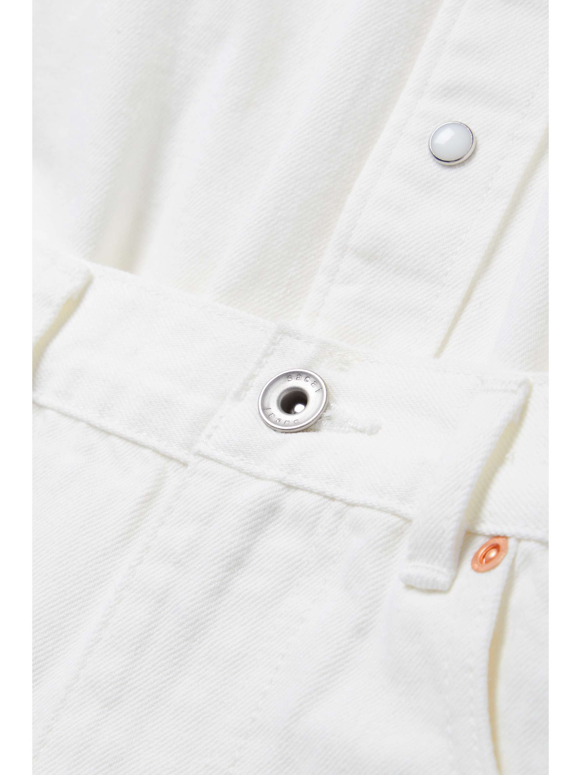 SACAI 分层式牛仔布迷你连衣裙