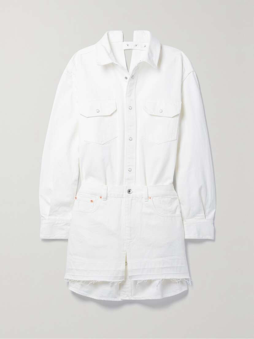 Sacai Layered Denim Mini Dress