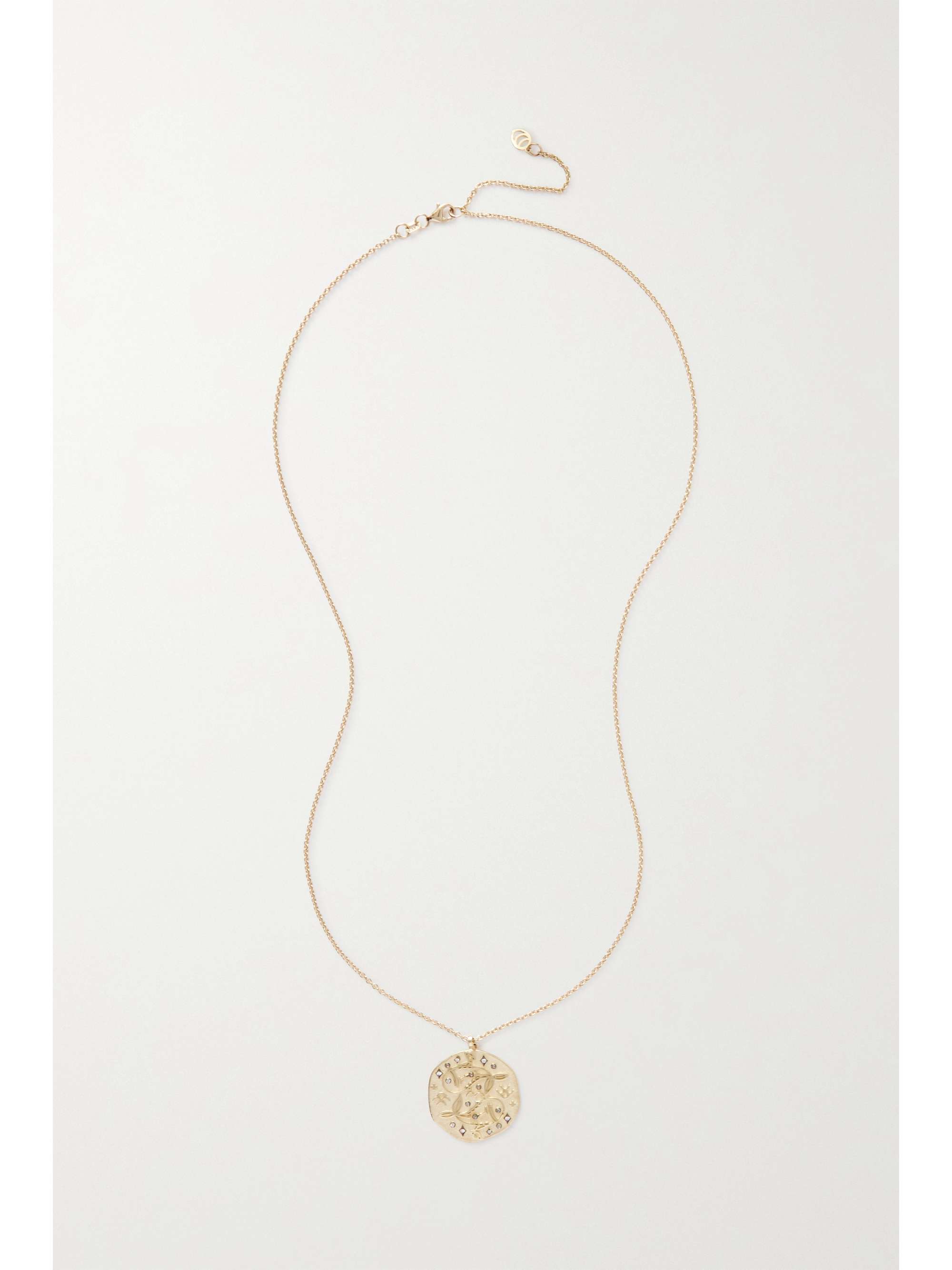 CHARMS COMPANY Zodiac 14K 黄金多种宝石项链