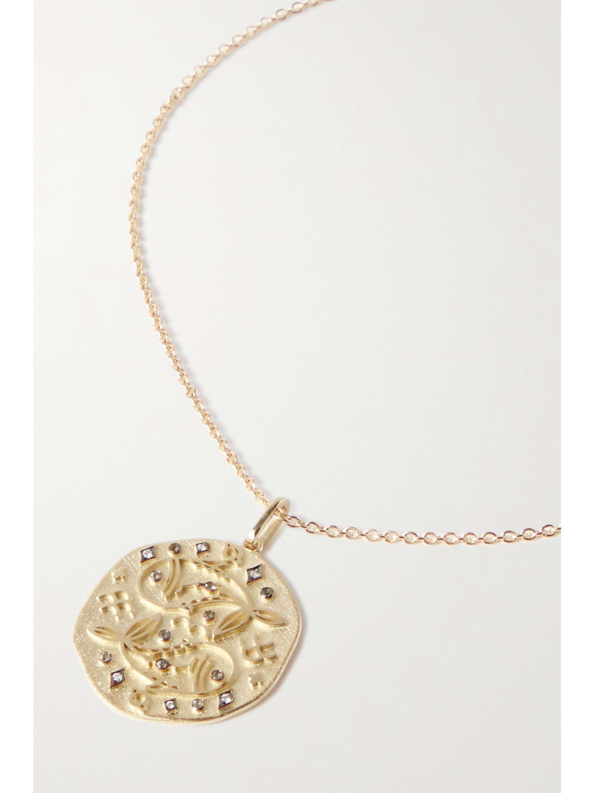 CHARMS COMPANY Zodiac 14K 黄金多种宝石项链
