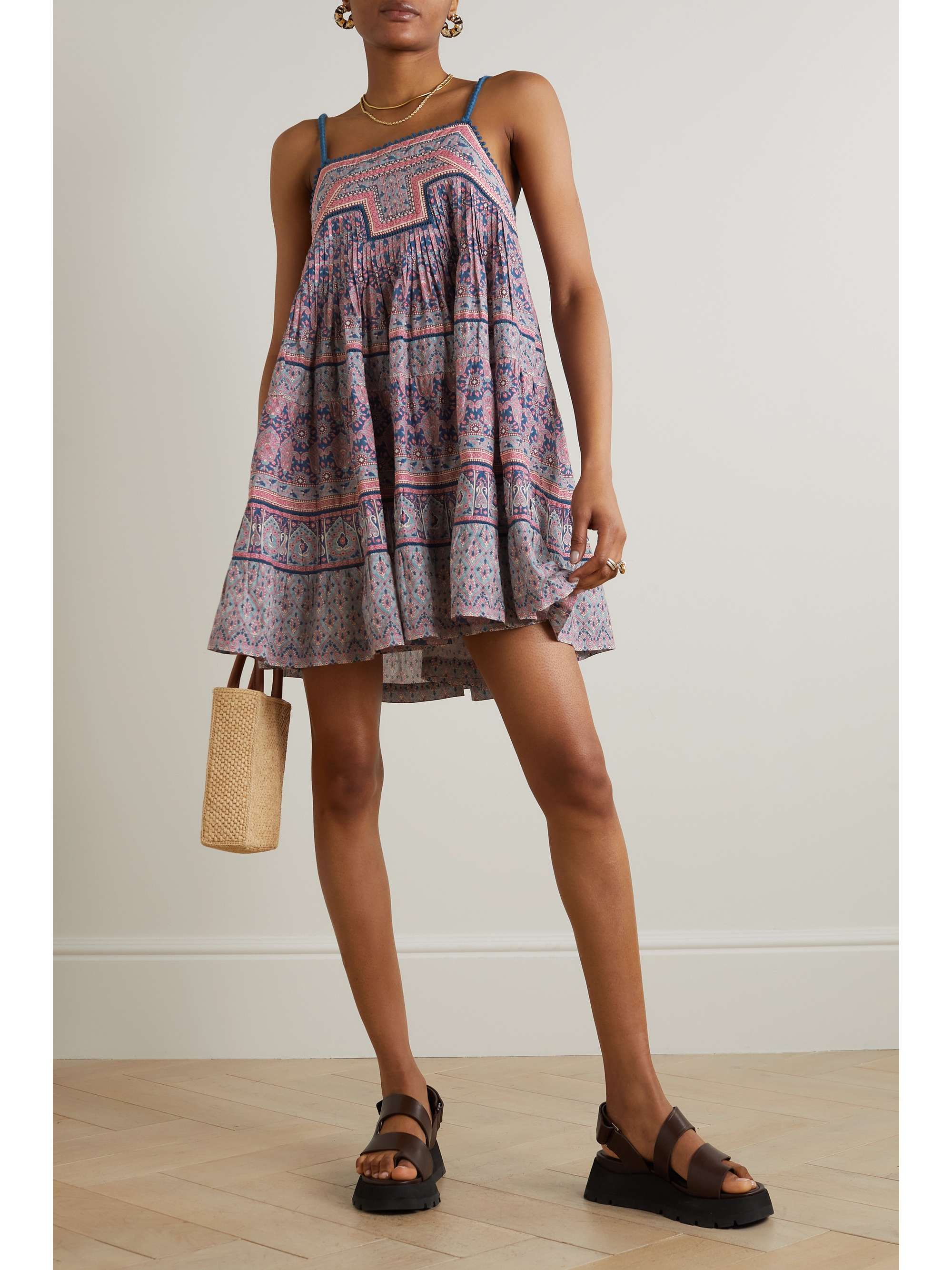 SEA Parker printed cotton mini dress | NET-A-PORTER