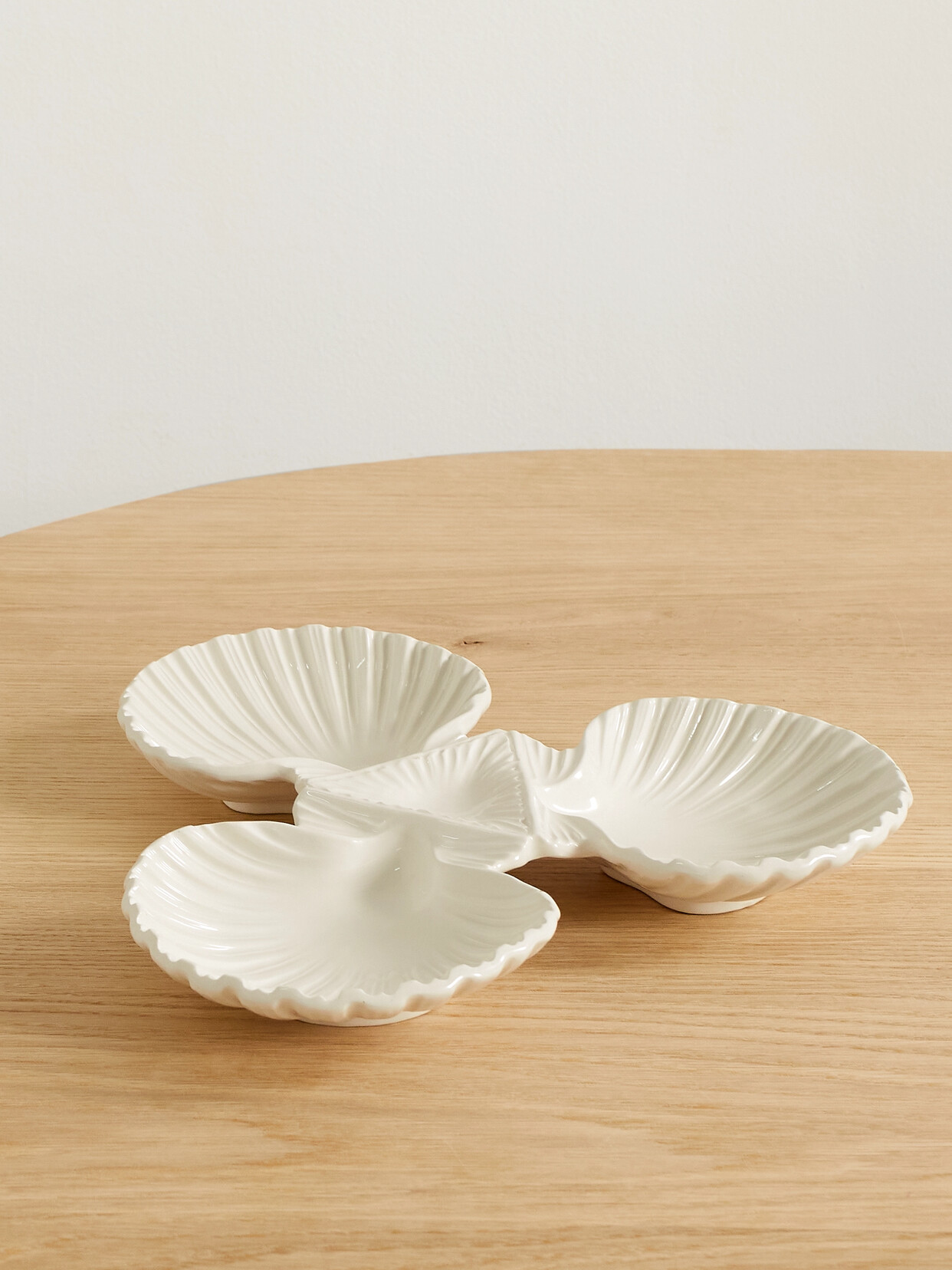 AERIN - Shell Ceramic Dish - White