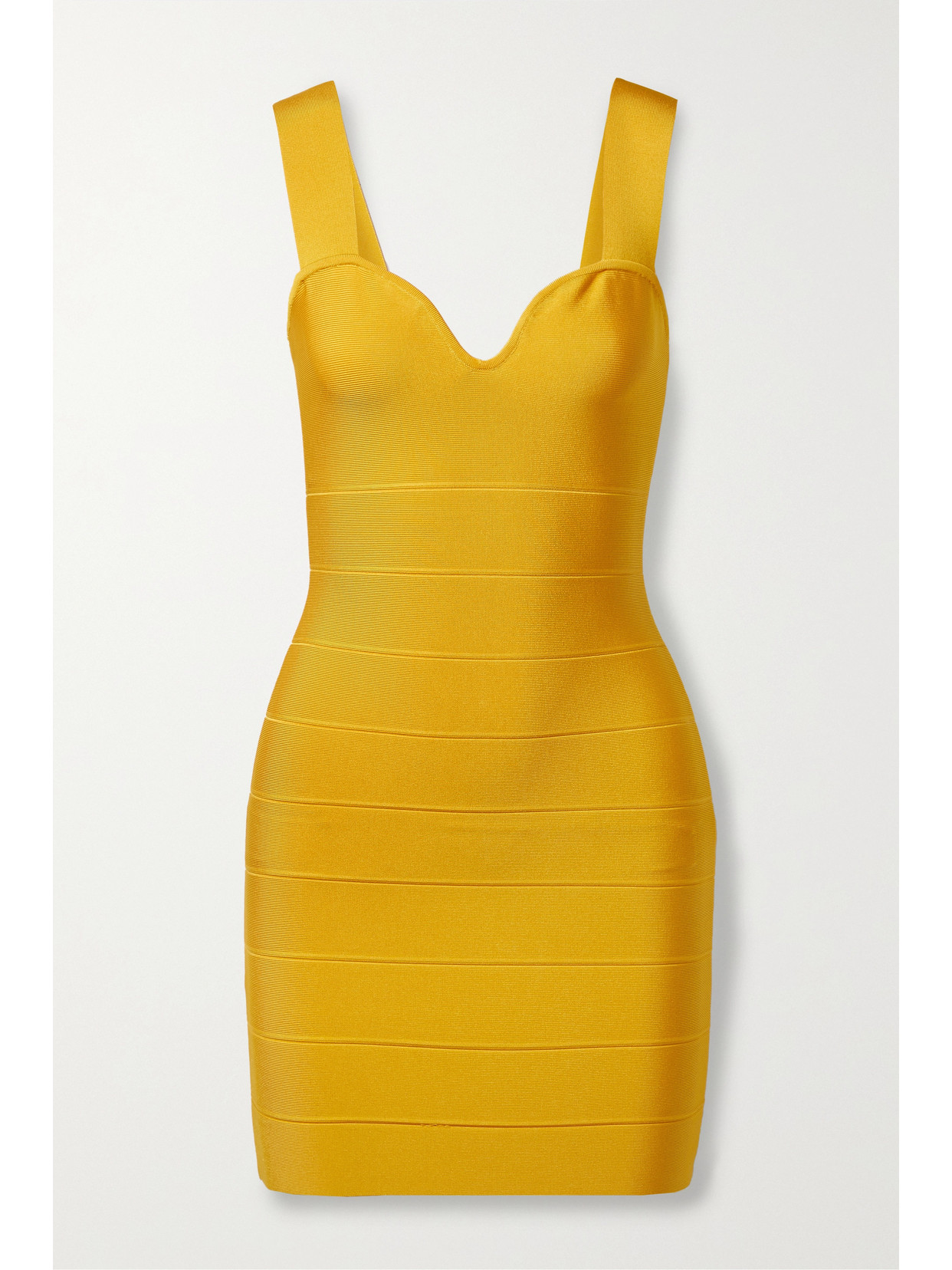 Hervé Léger - Icon Recycled-bandage Mini Dress - Yellow