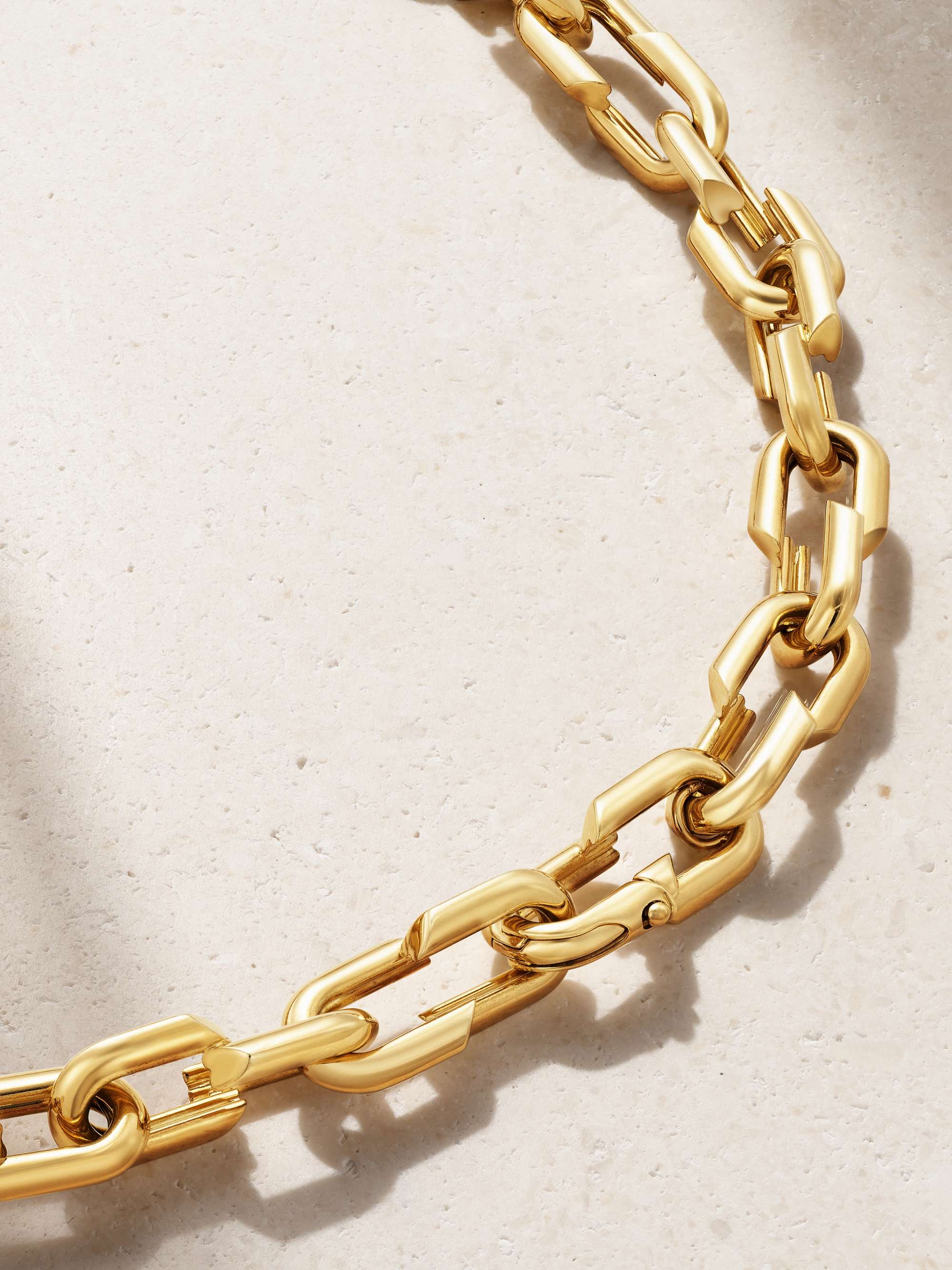 FOUNDRAE Medium Strong Hearts 18-karat gold necklace