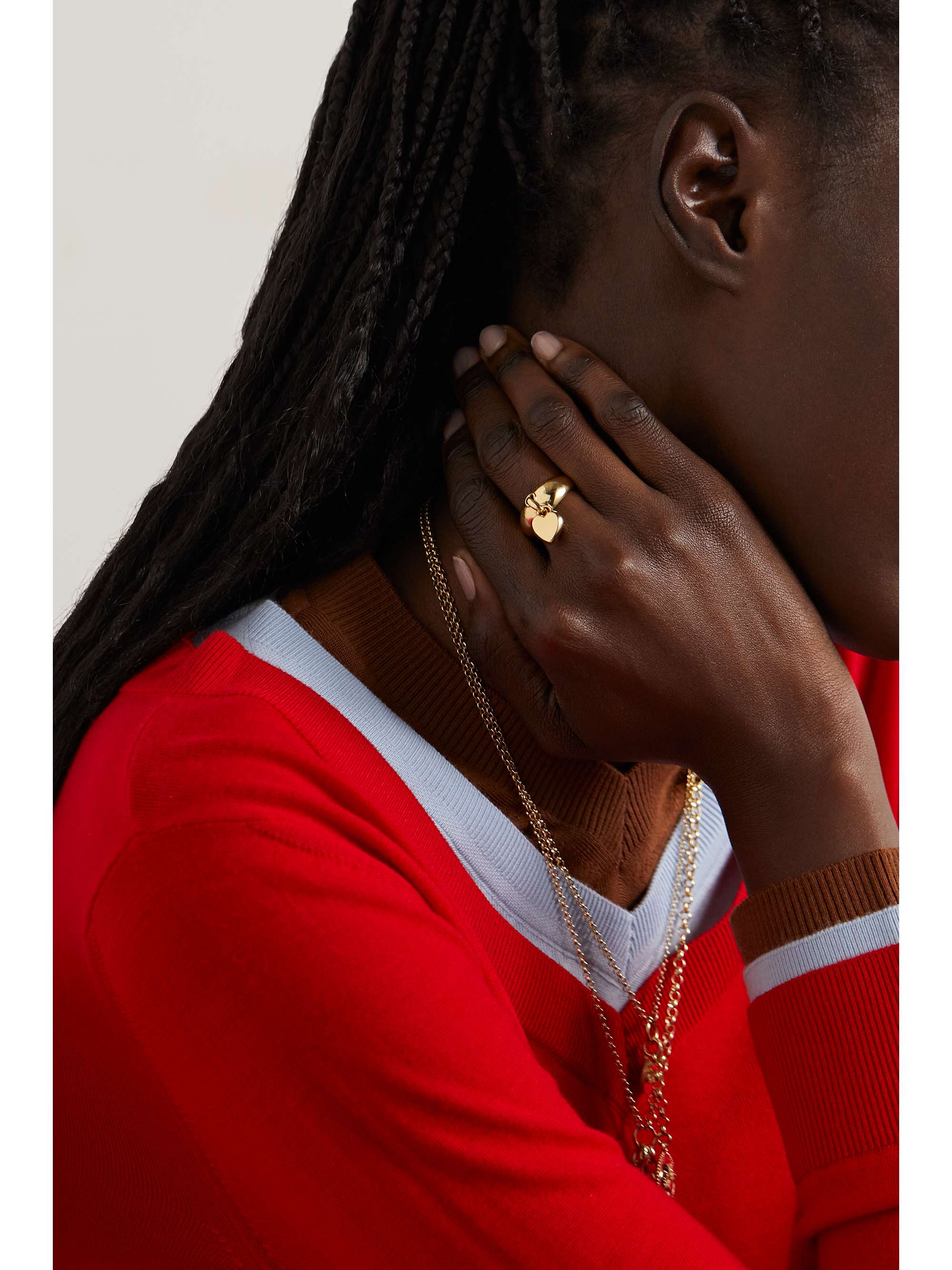 FOUNDRAE Small Heart Ingot 18-karat gold ring