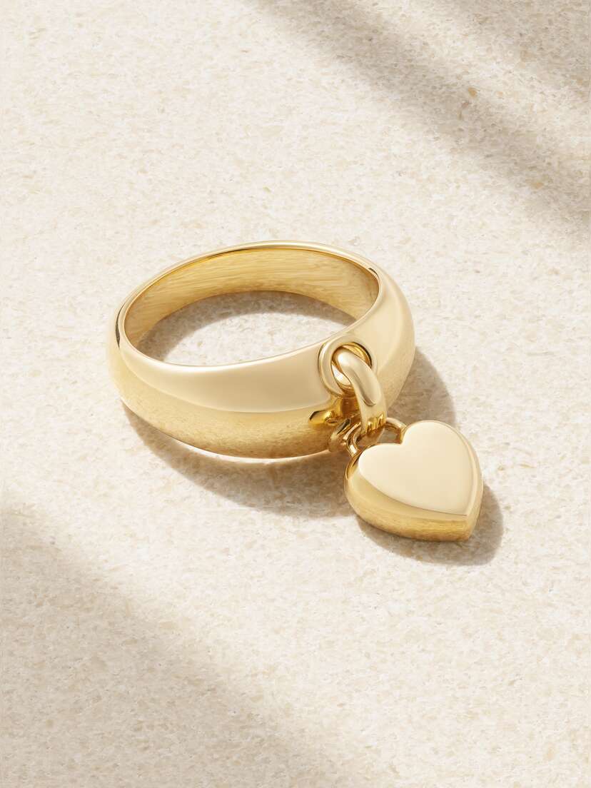 Foundrae Small Heart Ingot 18-karat Gold Ring