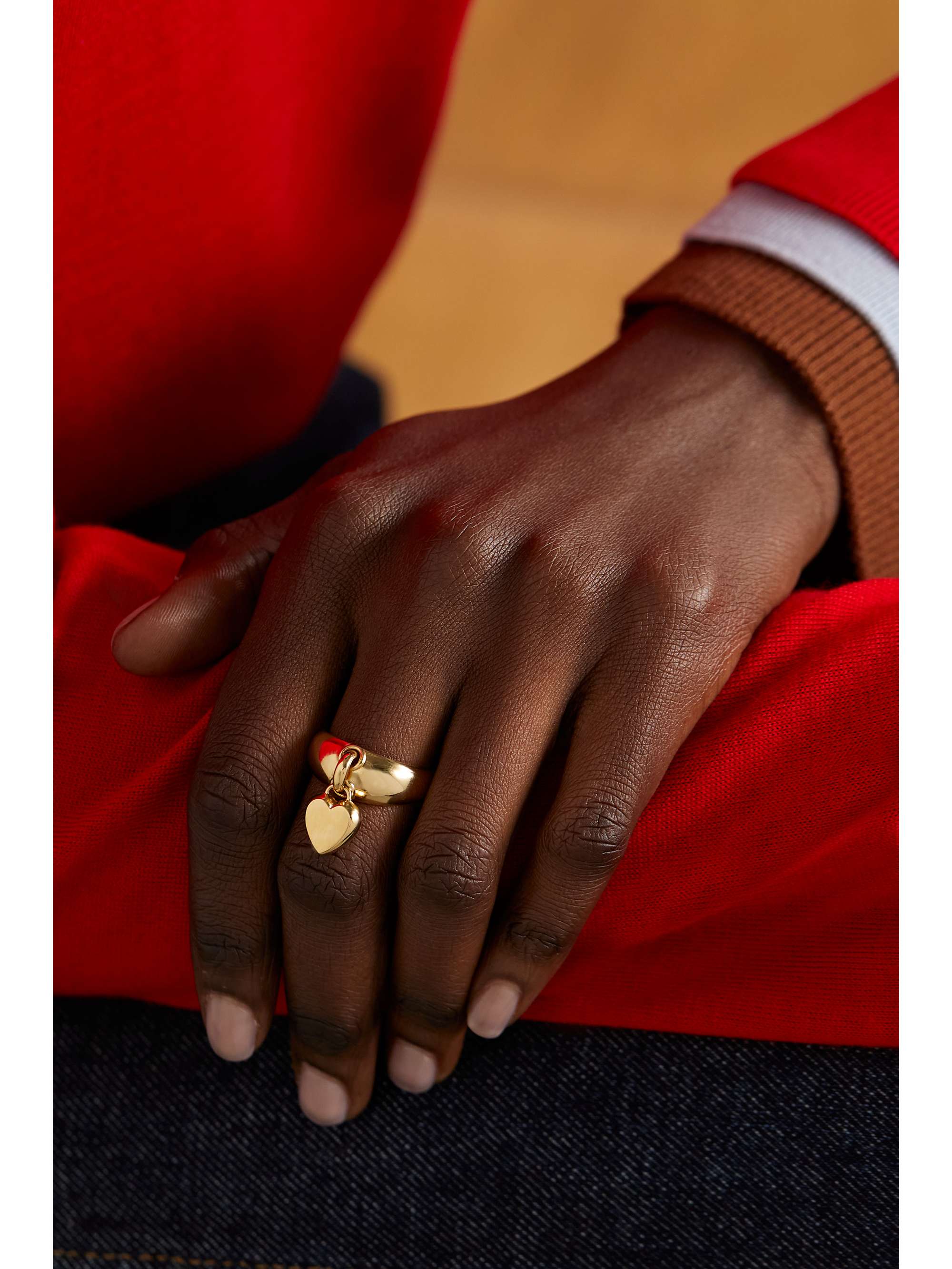 FOUNDRAE Small Heart Ingot 18-karat gold ring