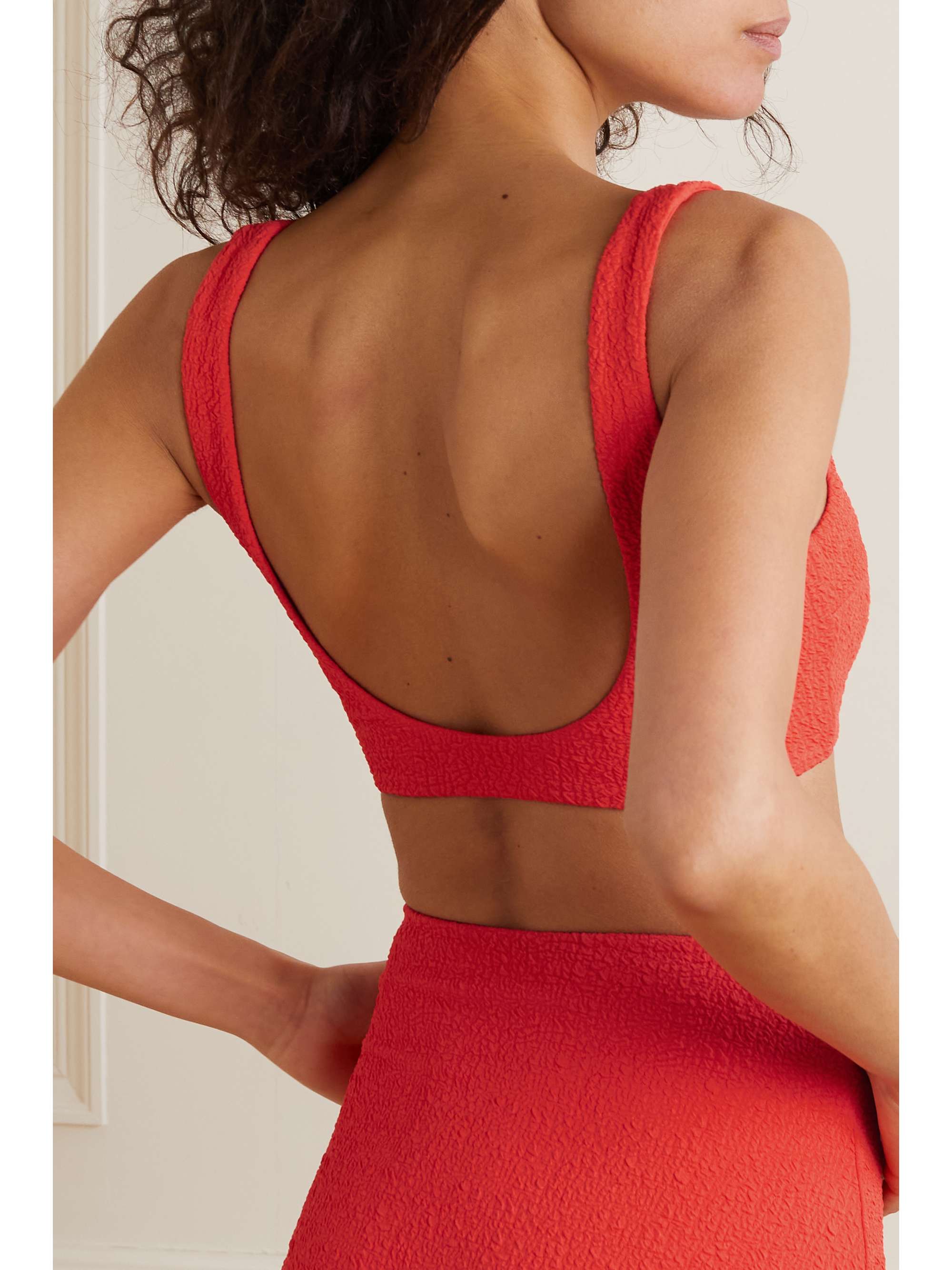 MARA HOFFMAN Lira recycled popcorn bikini top