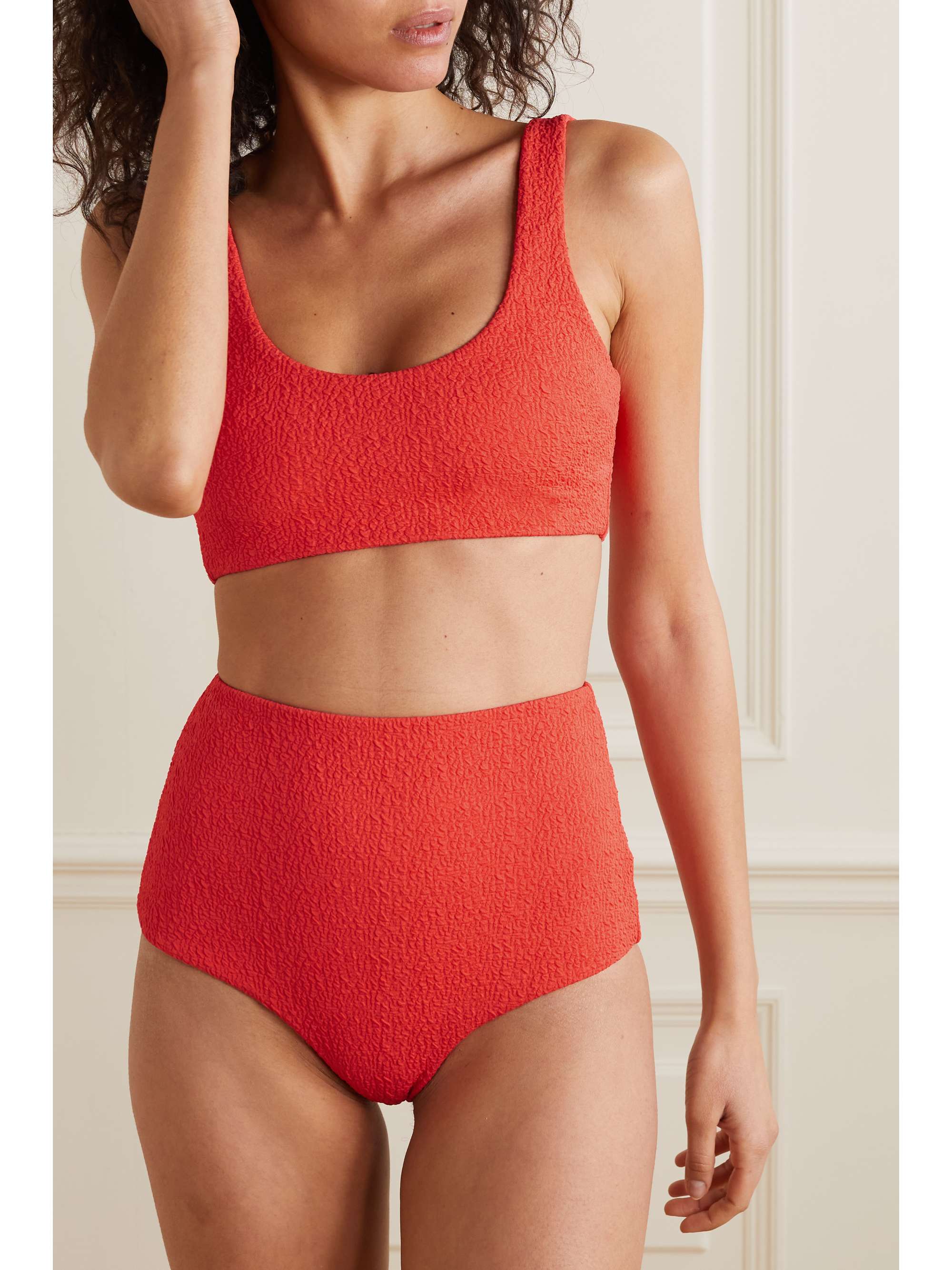 MARA HOFFMAN Lira recycled popcorn bikini top