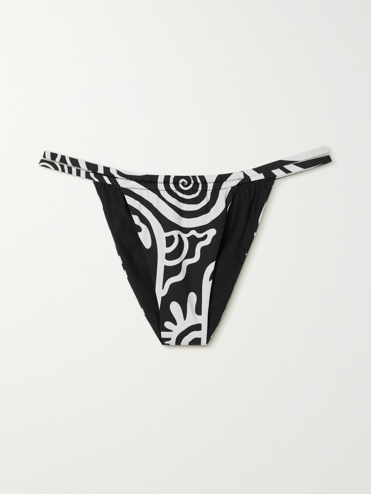 Mara Hoffman - Coco Printed Bikini Briefs - White