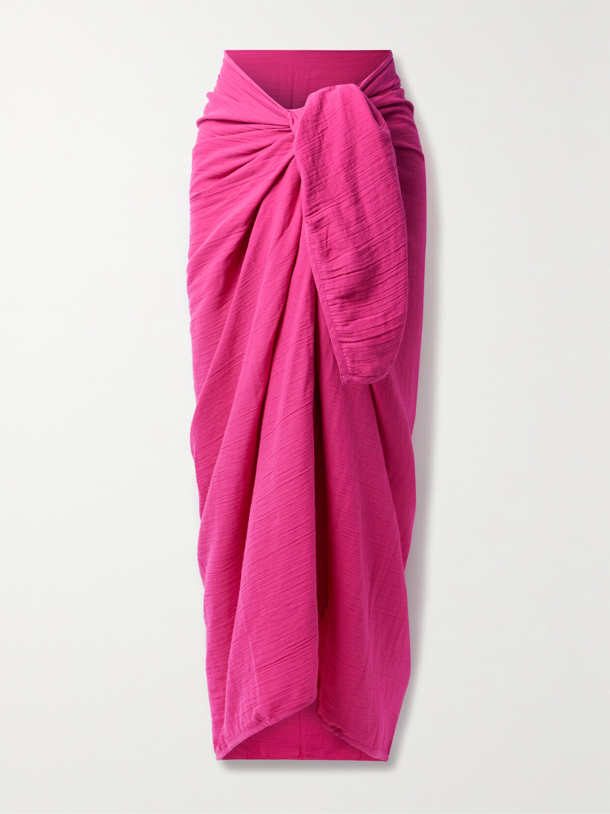 Mara Hoffman - Crinkled Organic Cotton Pareo - Pink