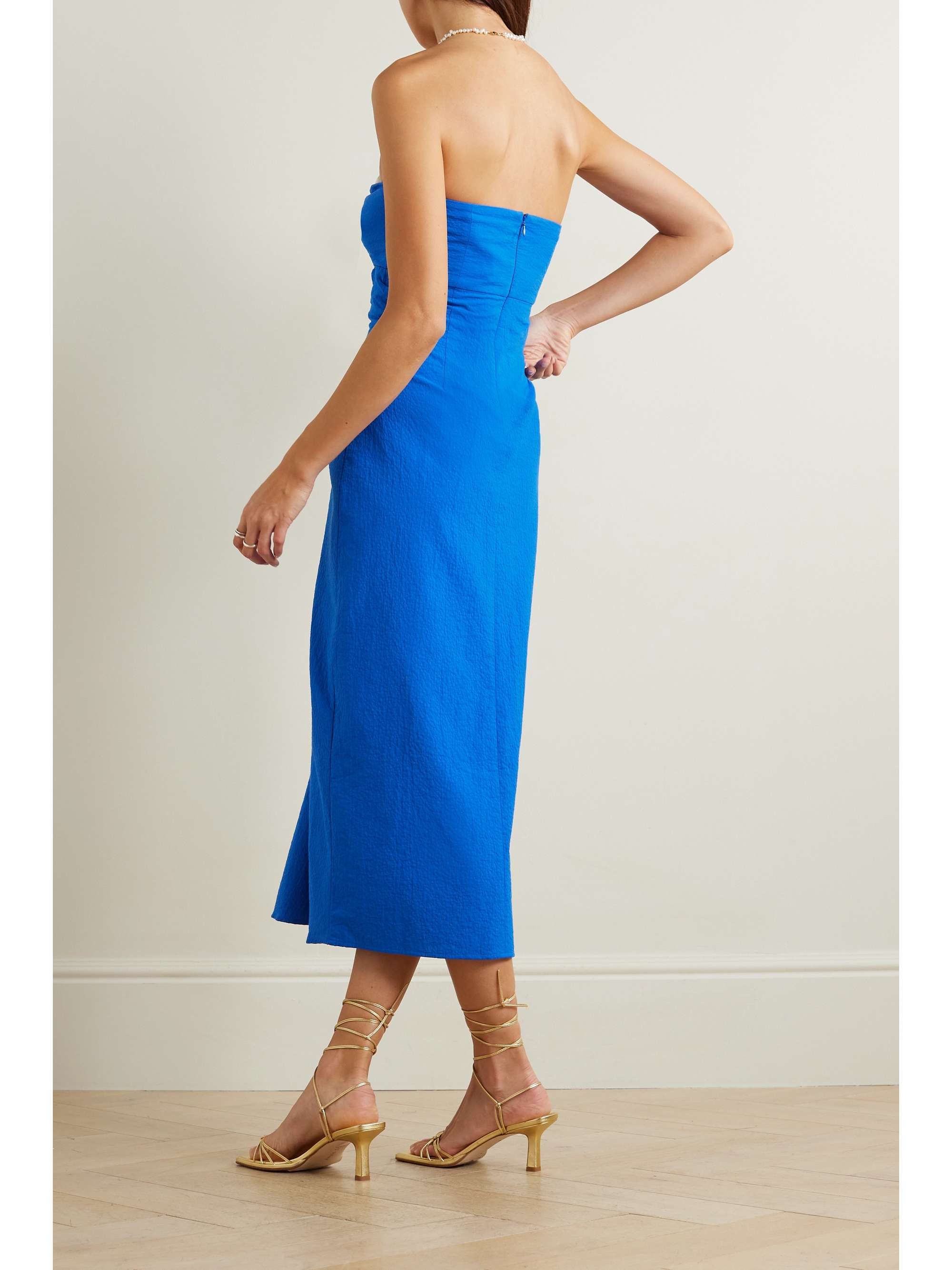 Strapless seersucker dress discount