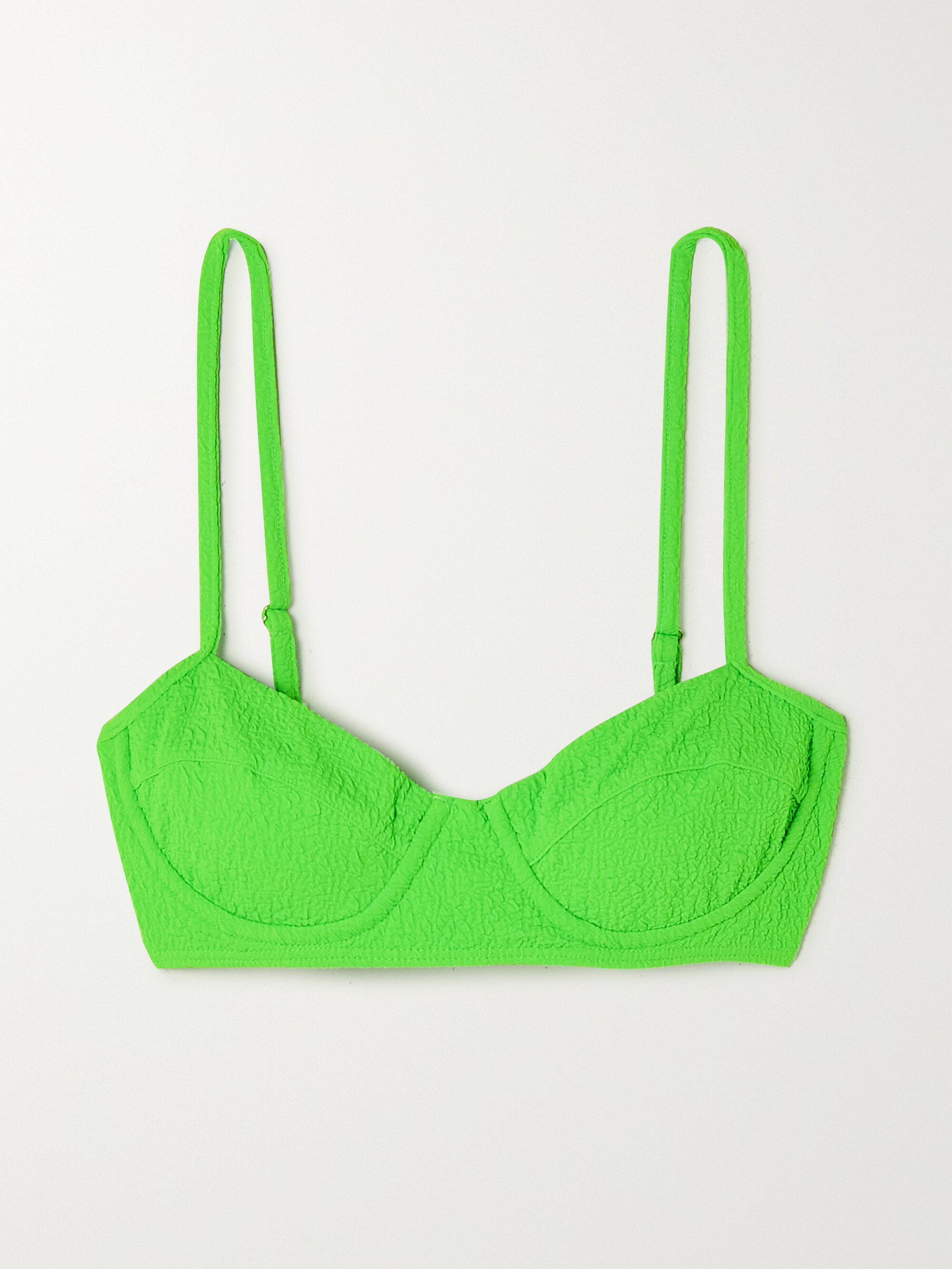 Mara Hoffman + NET SUSTAIN Lua recycled popcorn underwired bikini top