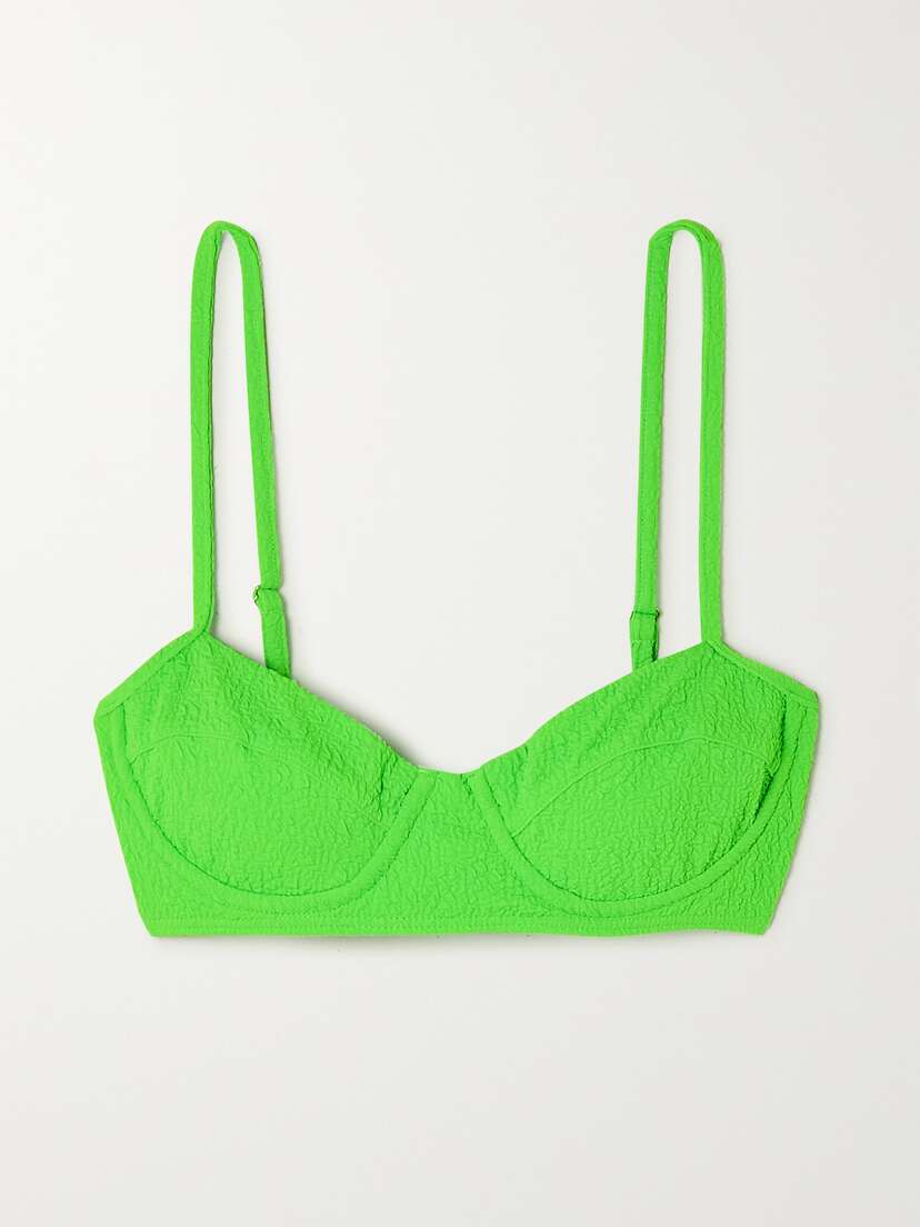 Mara Hoffman + Net Sustain Lua Recycled Popcorn Underwired Bikini Top