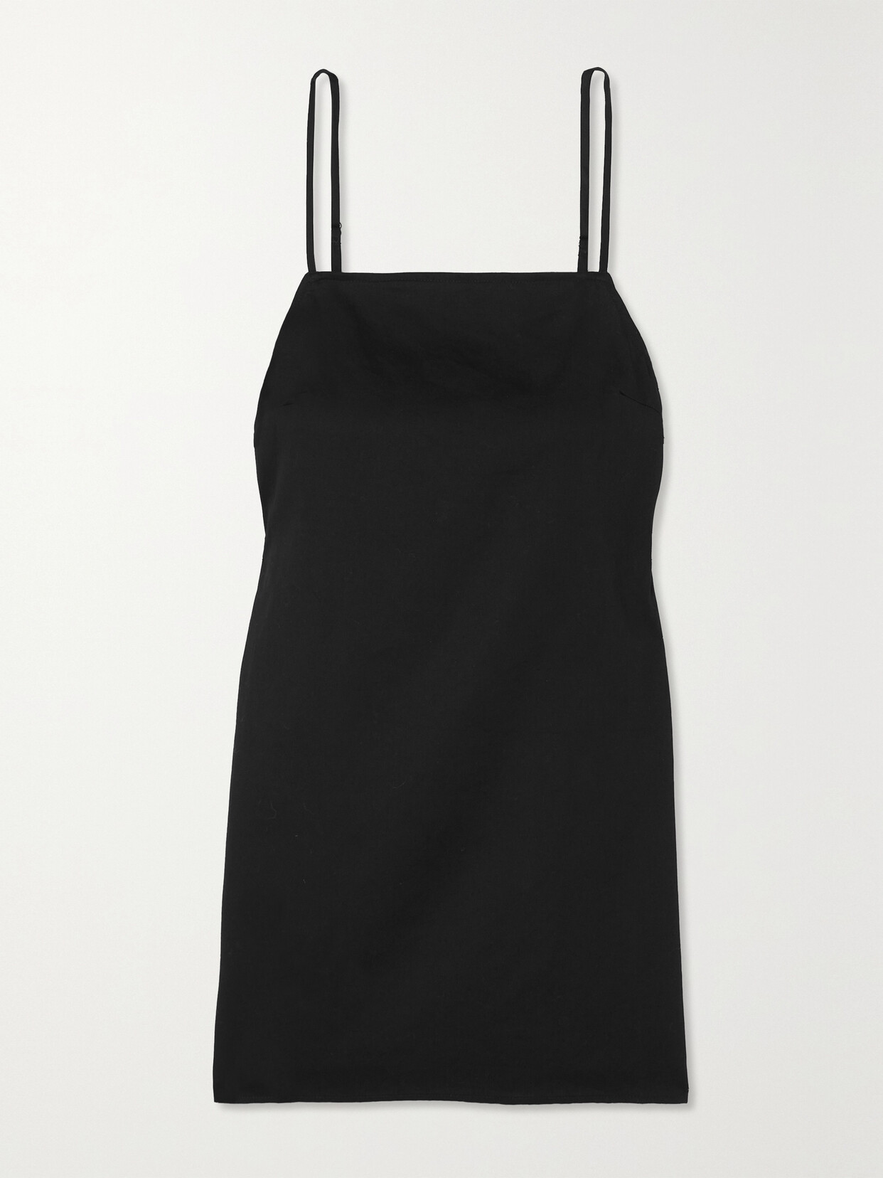 LESET - Yoko Cotton Mini Dress - Black