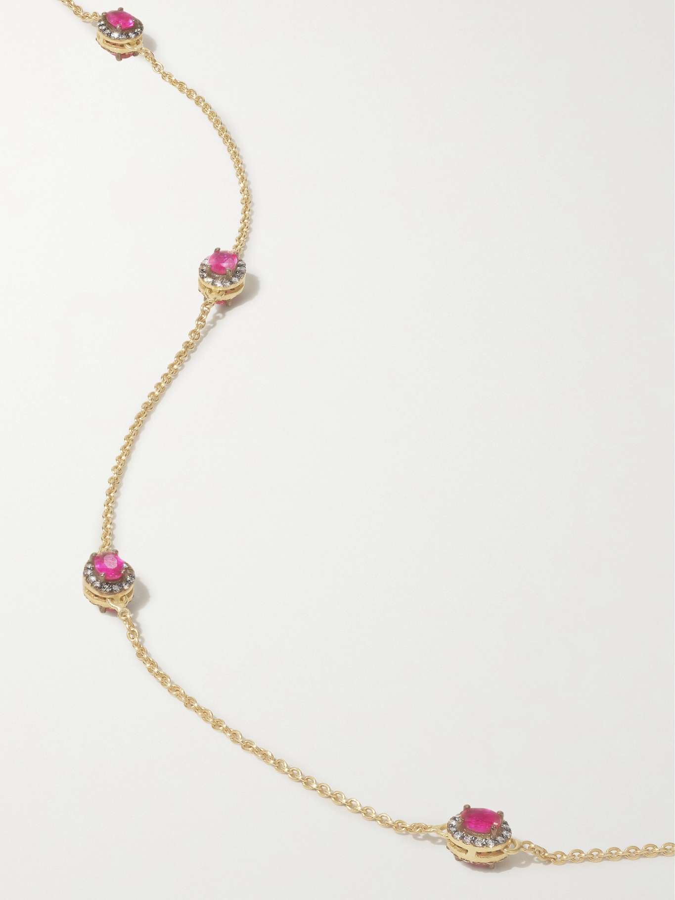 Ruby & 18k Gold Mini Rajasthan Necklace