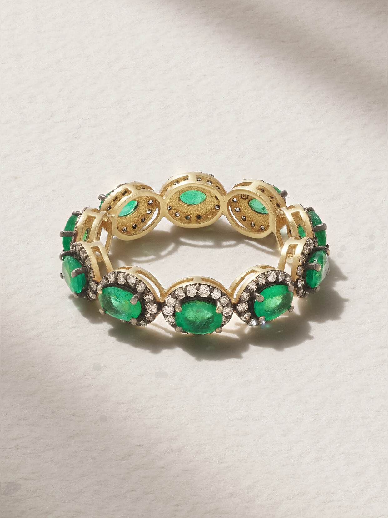 Amrapali London - Rajasthan 18-karat Gold, Emerald And Diamond Ring - Green