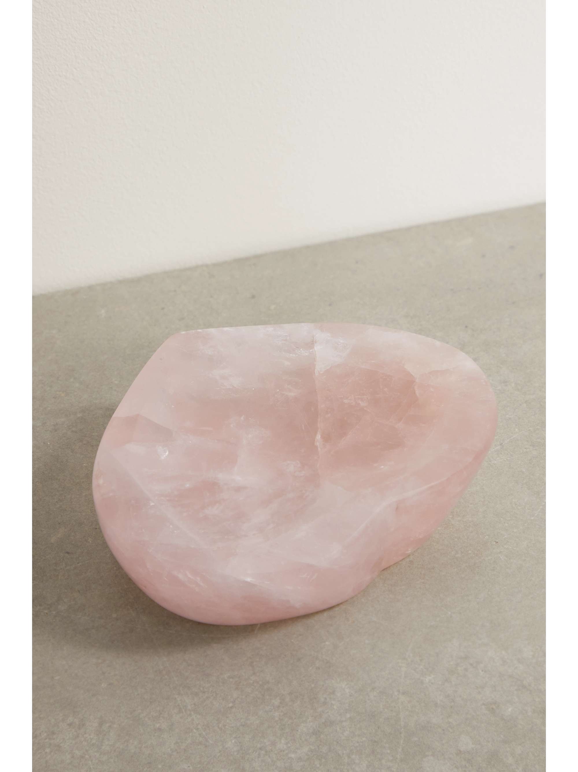 JIA JIA Rose quartz heart bowl