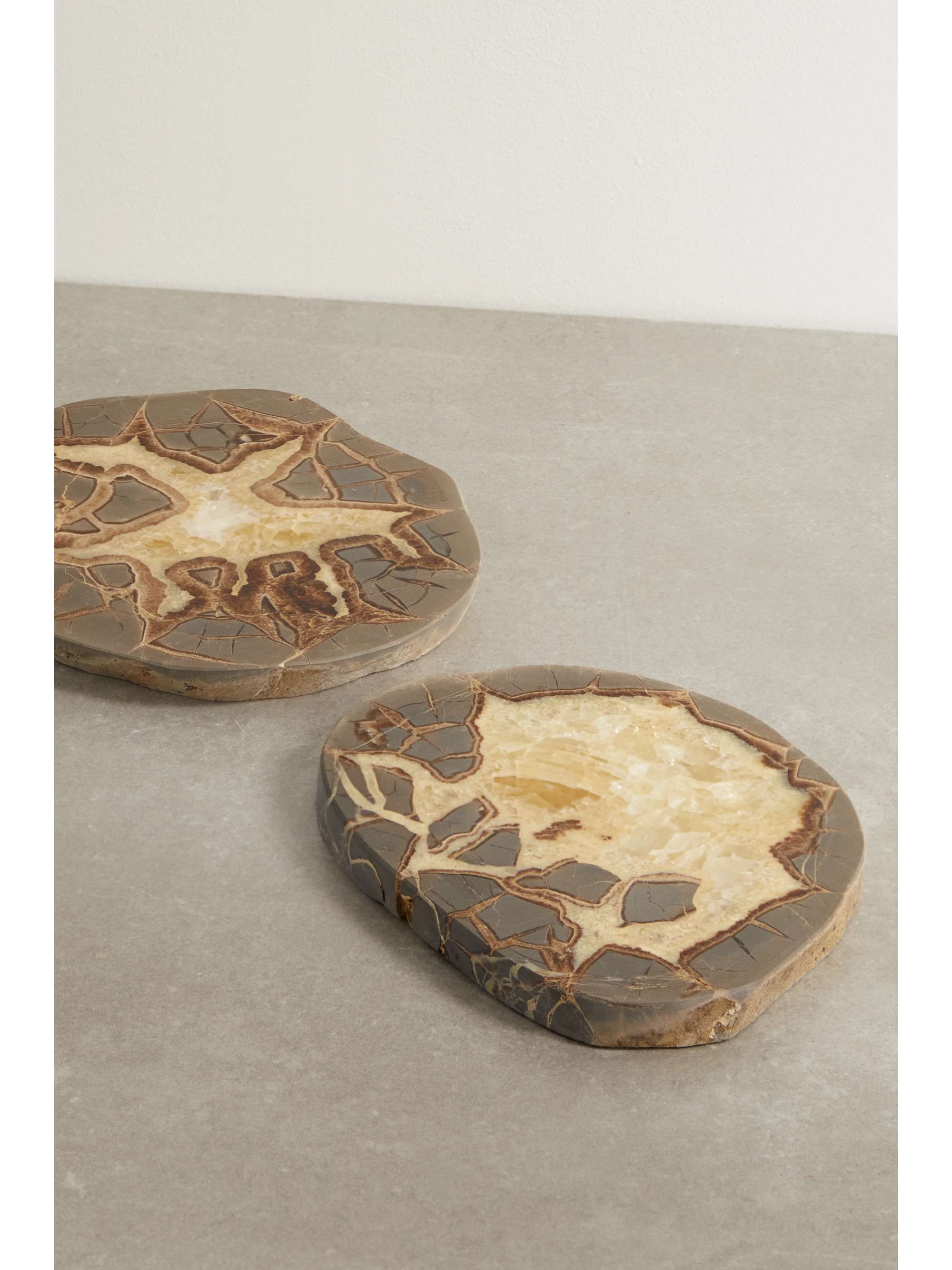 JIA JIA Set of two septarian coasters
