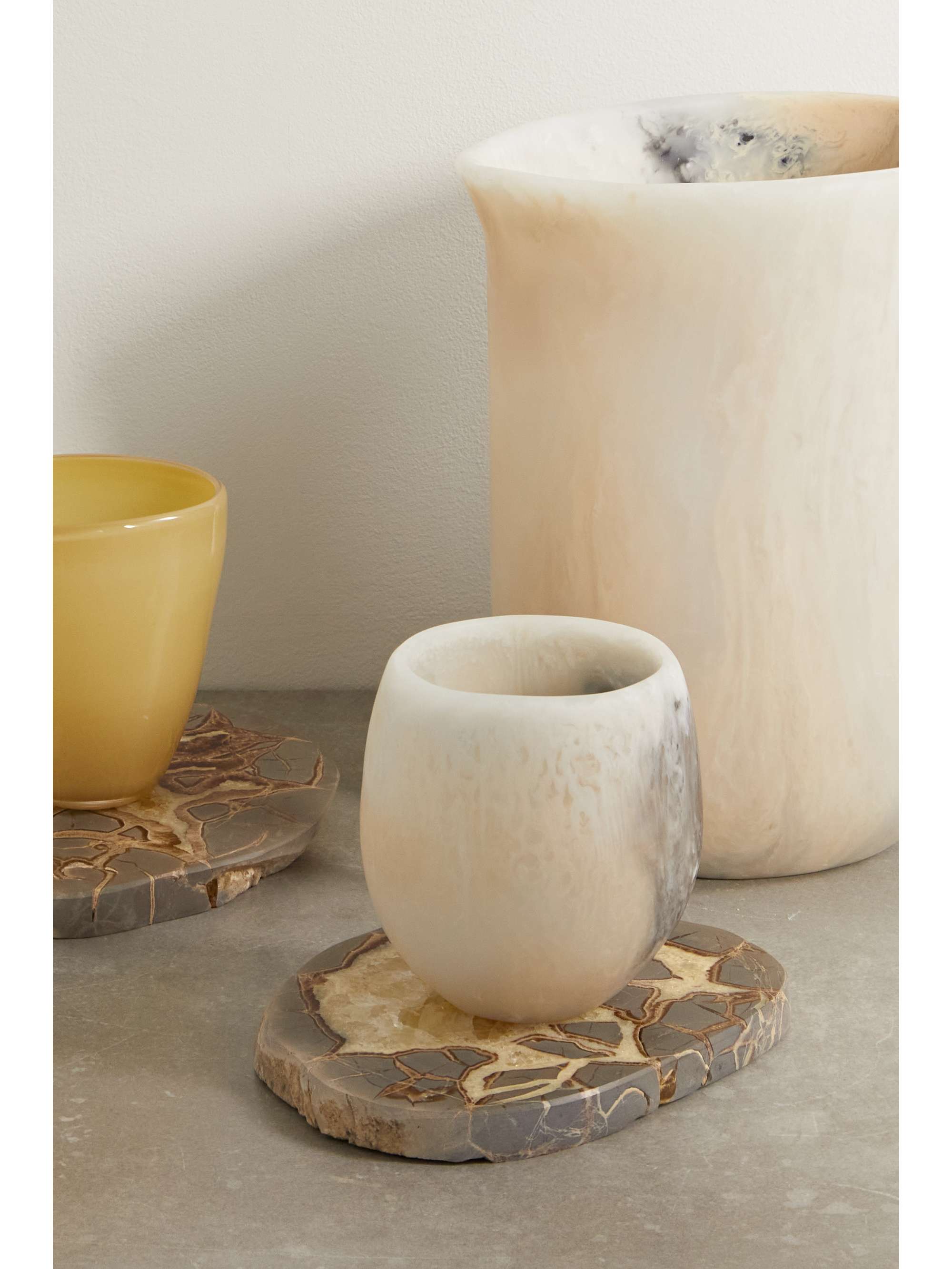 JIA JIA Set of two septarian coasters