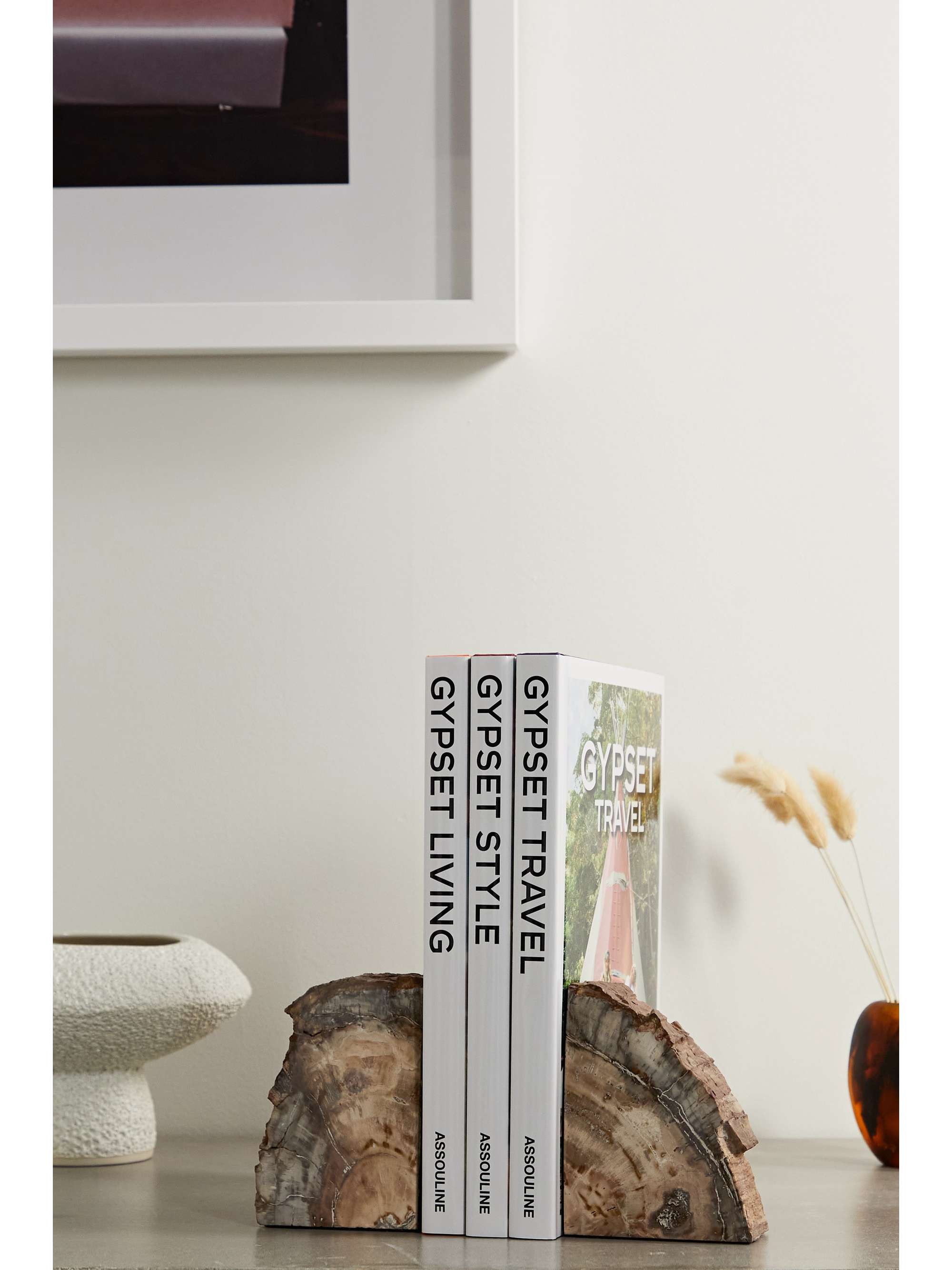 JIA JIA Crystallized wood bookends