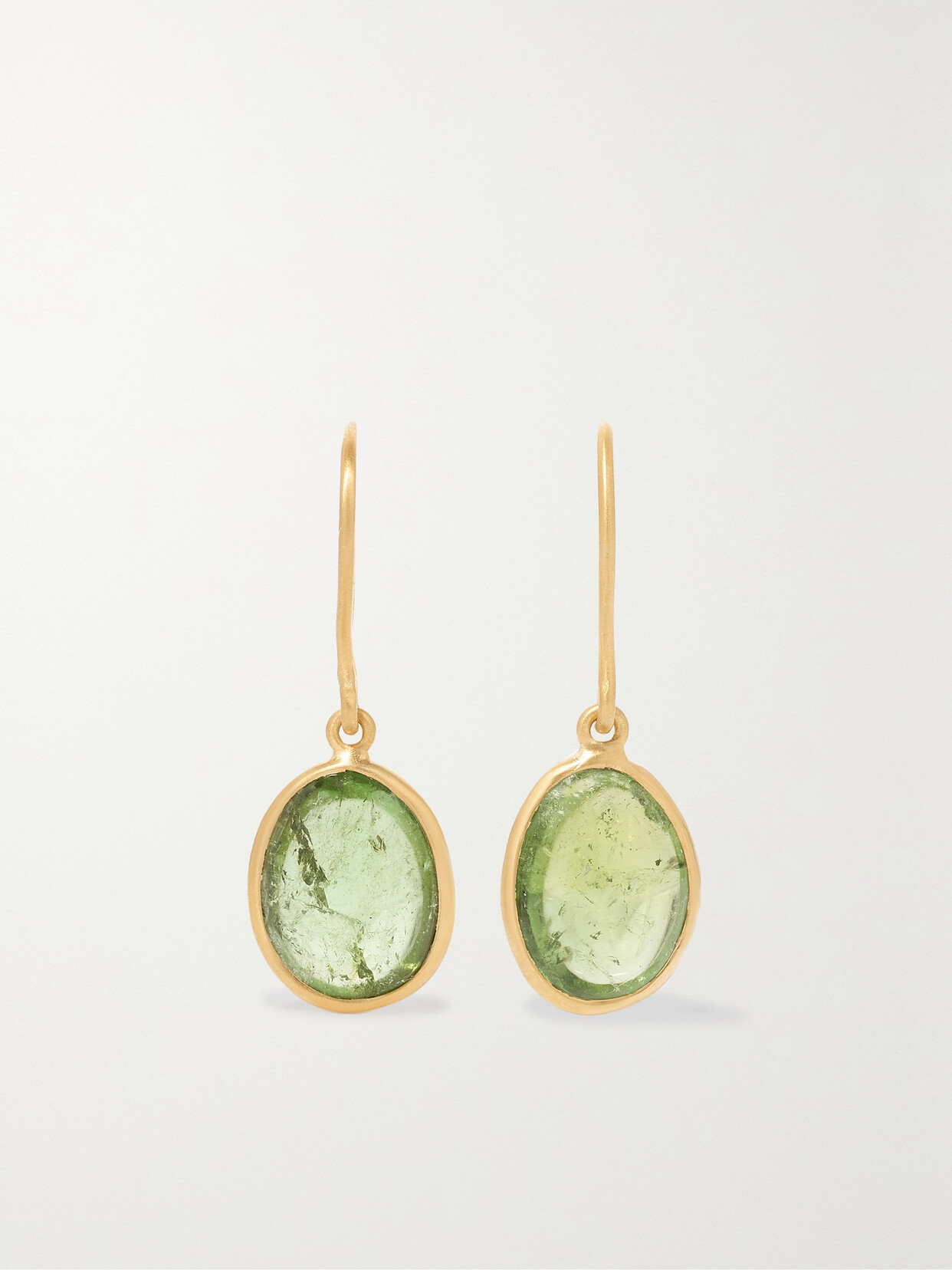 Pippa Small Glacier 18-karat Gold Tourmaline Earrings In Green