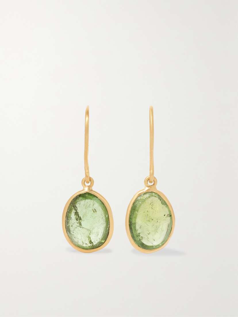 Pippa Small 18-karat Gold Tourmaline Earrings