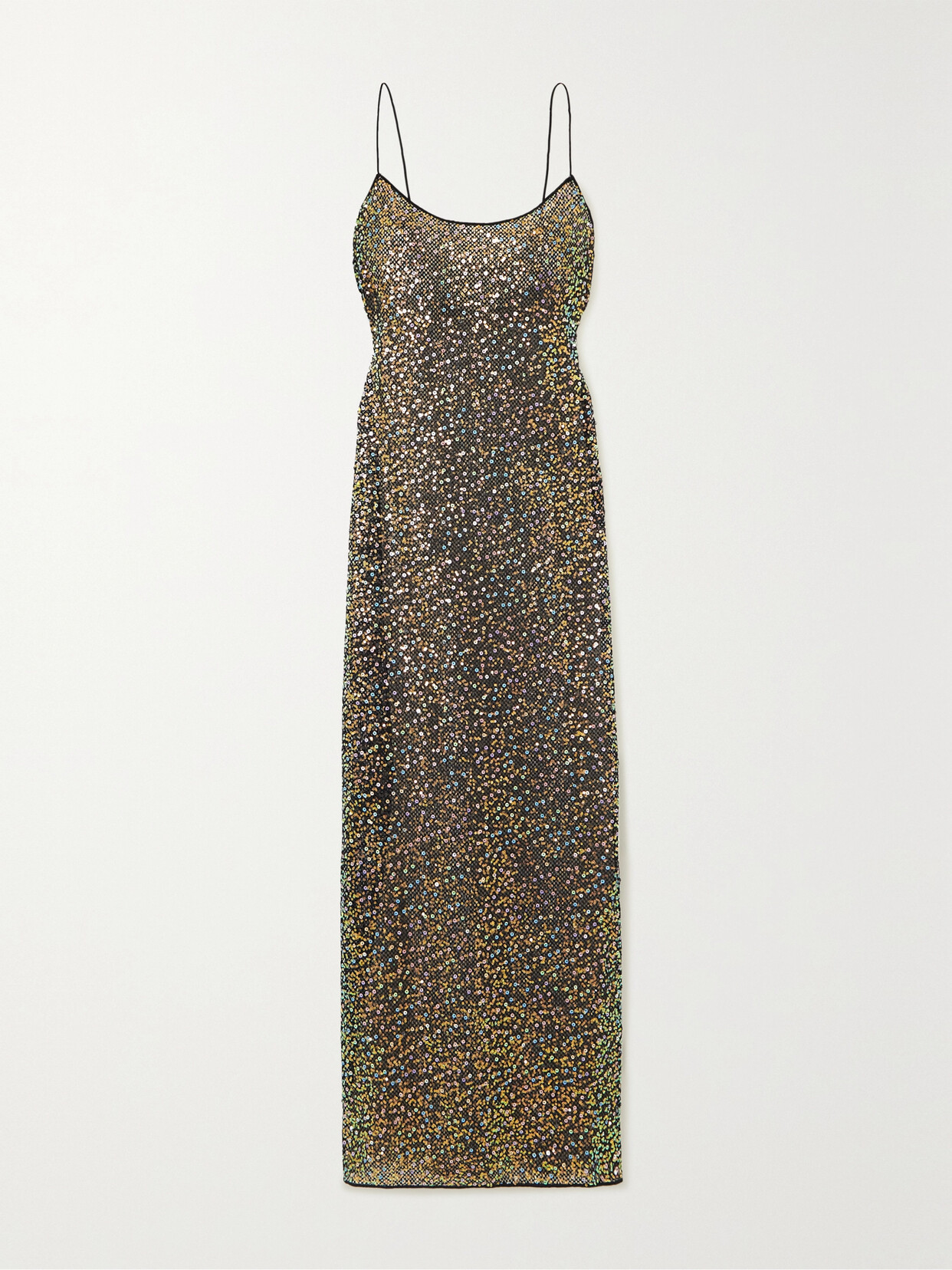 OSEREE SEQUINED MESH MAXI DRESS