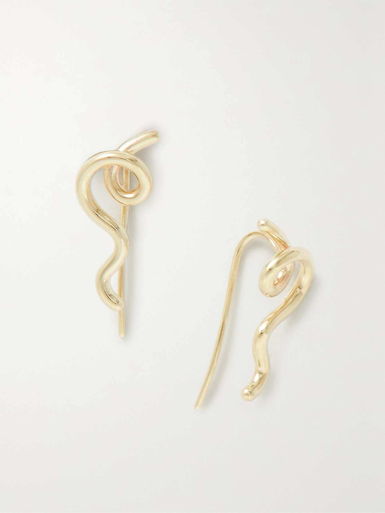 Bea Bongiasca Short Wave 9-karat Gold Earrings