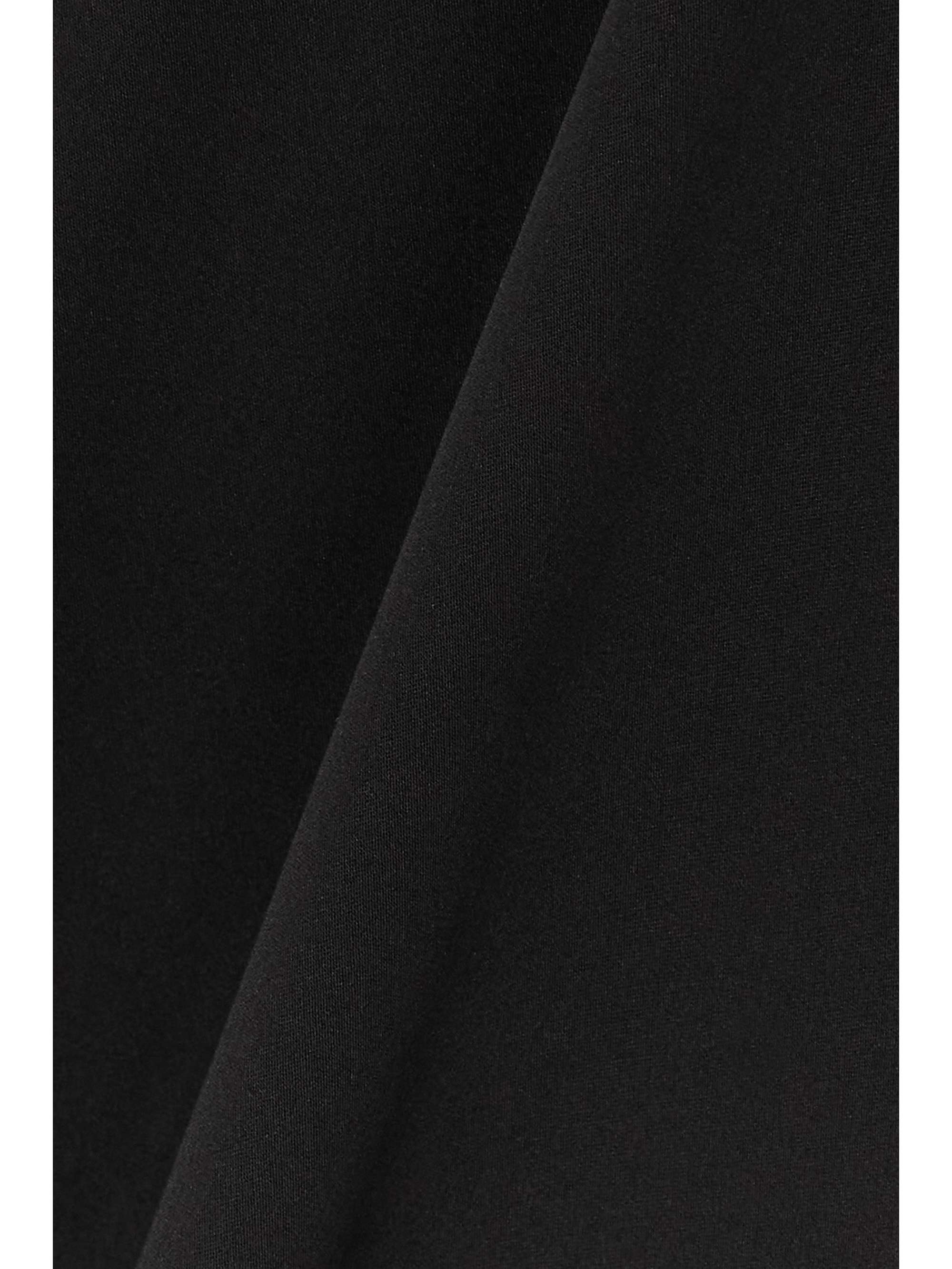 ROLAND MOURET 抹胸双色弹力真丝绉纱礼服