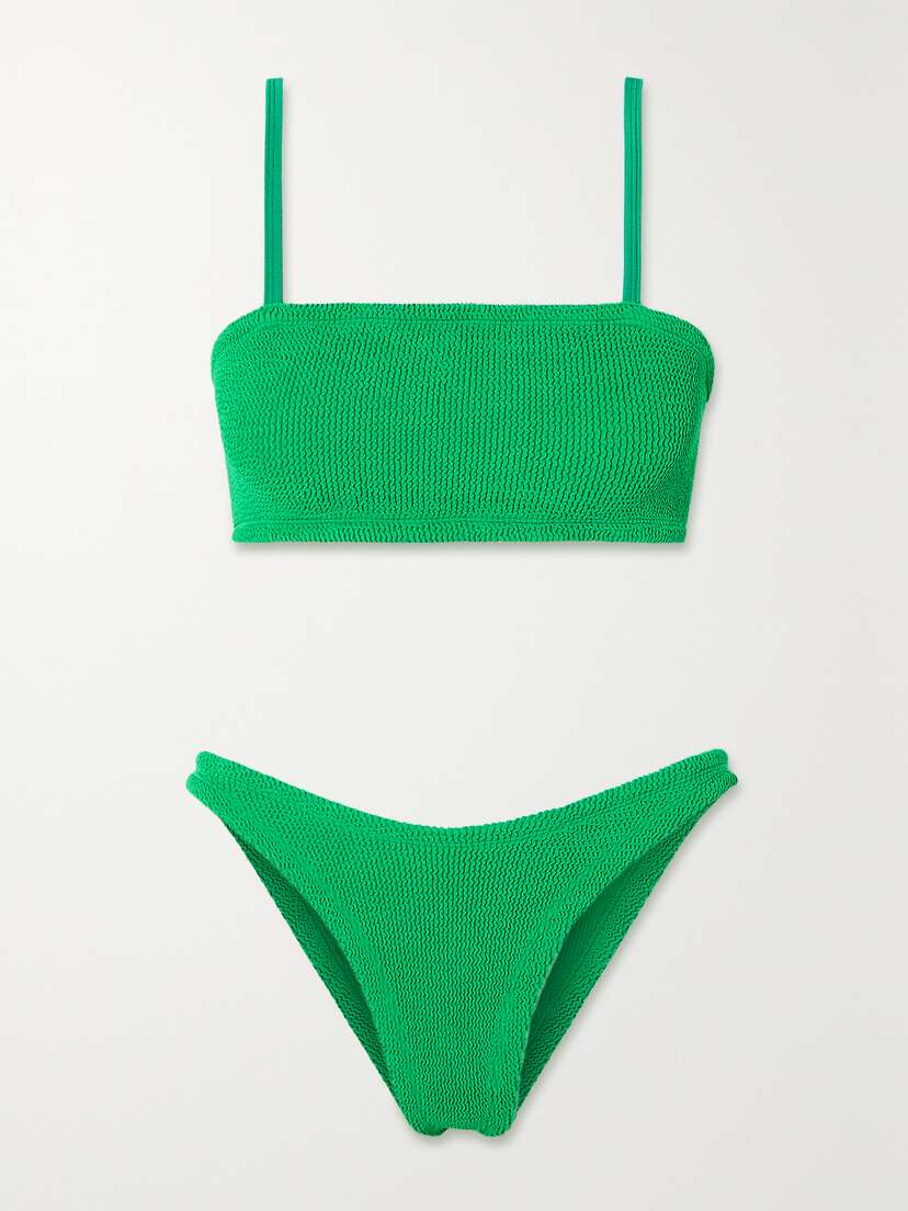 Hunza G + Net Sustain Gigi Seersucker Bikini