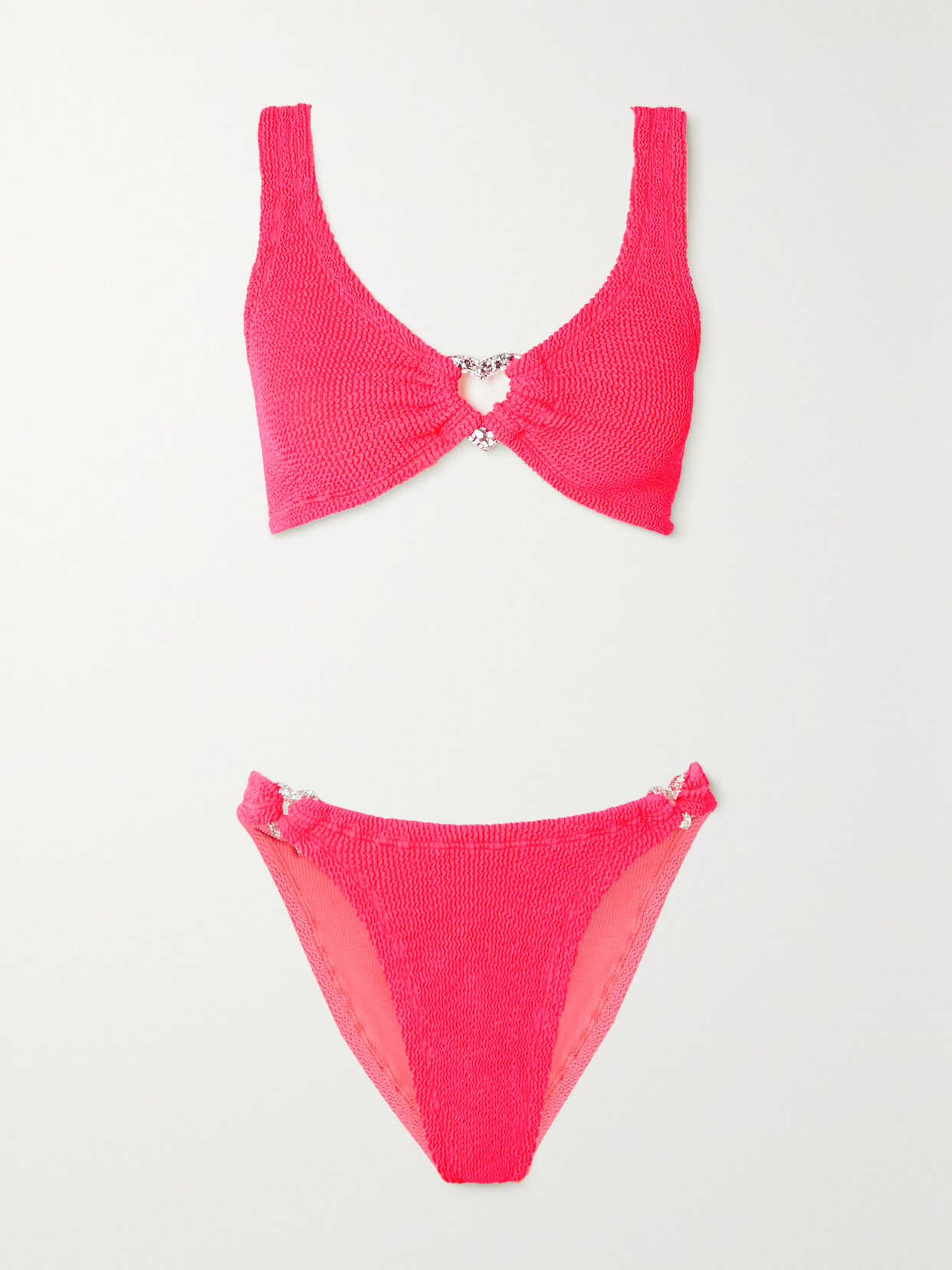 Hunza G + Net Sustain Heather Seersucker Bikini