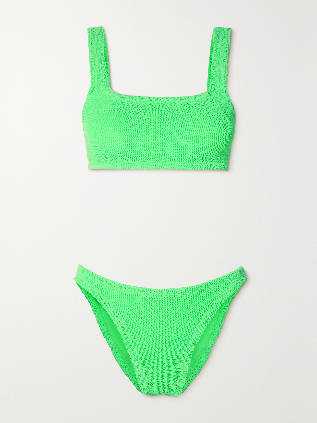 Hunza G 'xandra' Green Bikini With Fixed Straps In Unknown