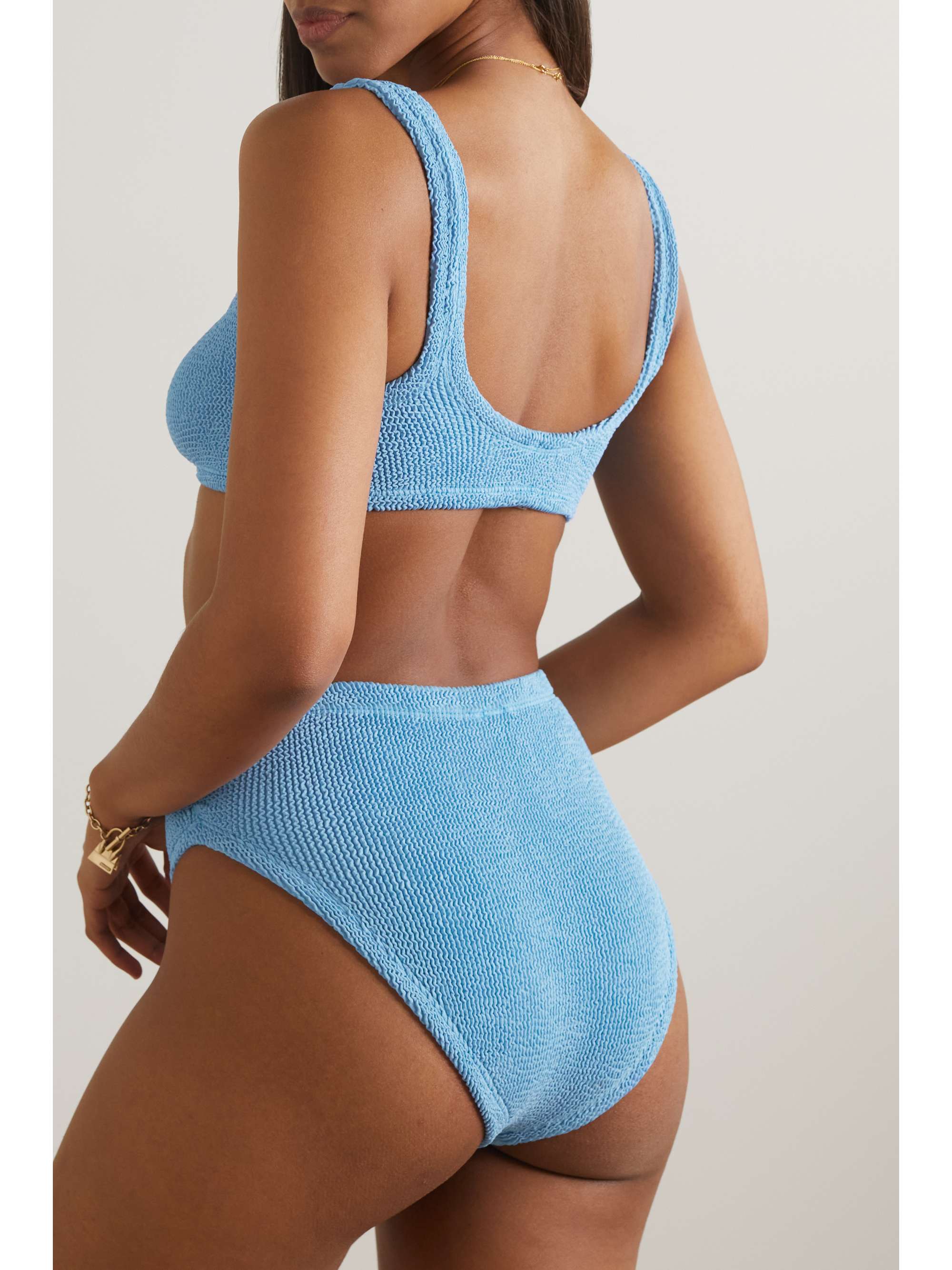 HUNZA G + NET SUSTAIN Taylor seersucker bikini