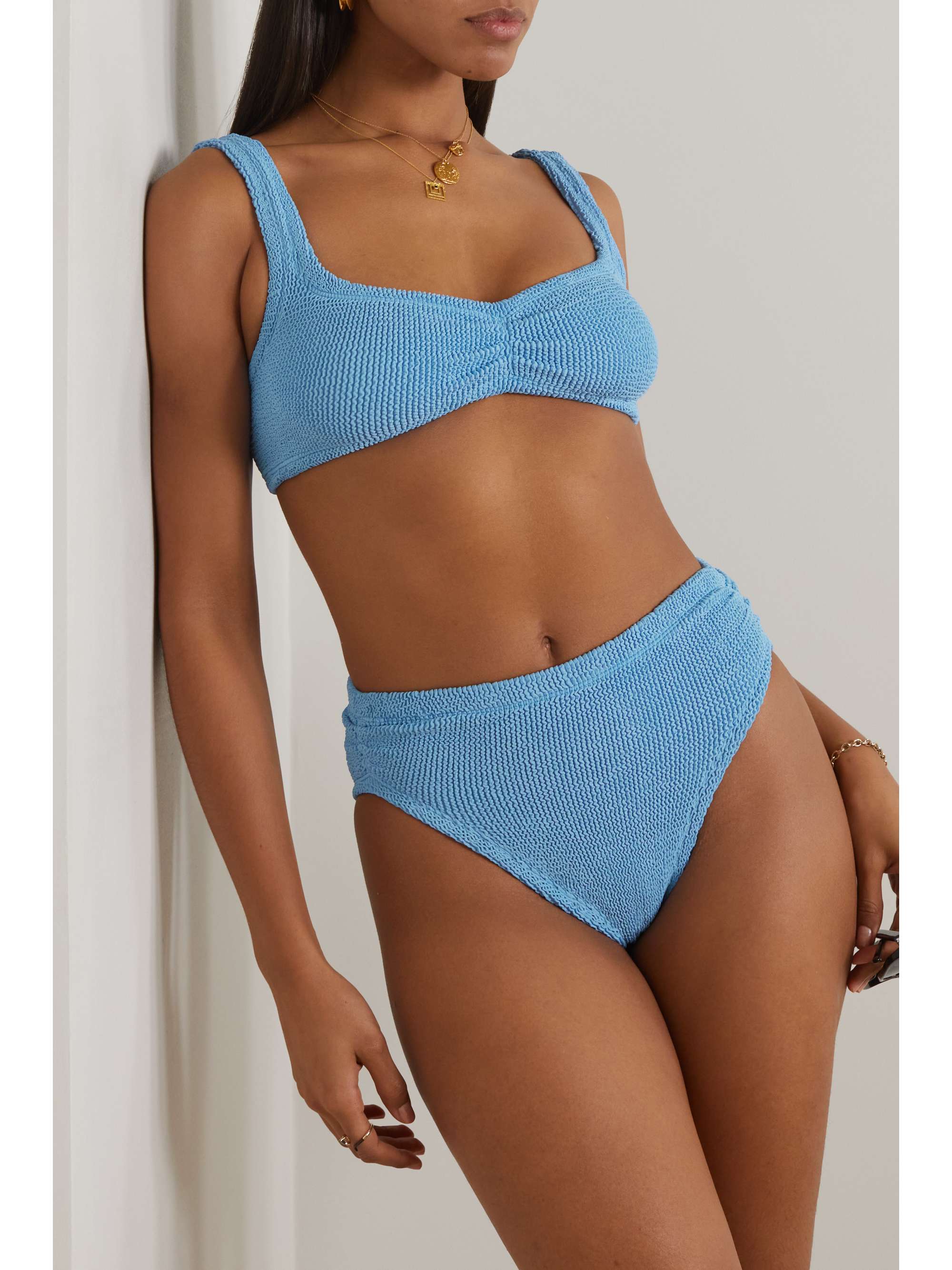 HUNZA G + NET SUSTAIN Taylor seersucker bikini