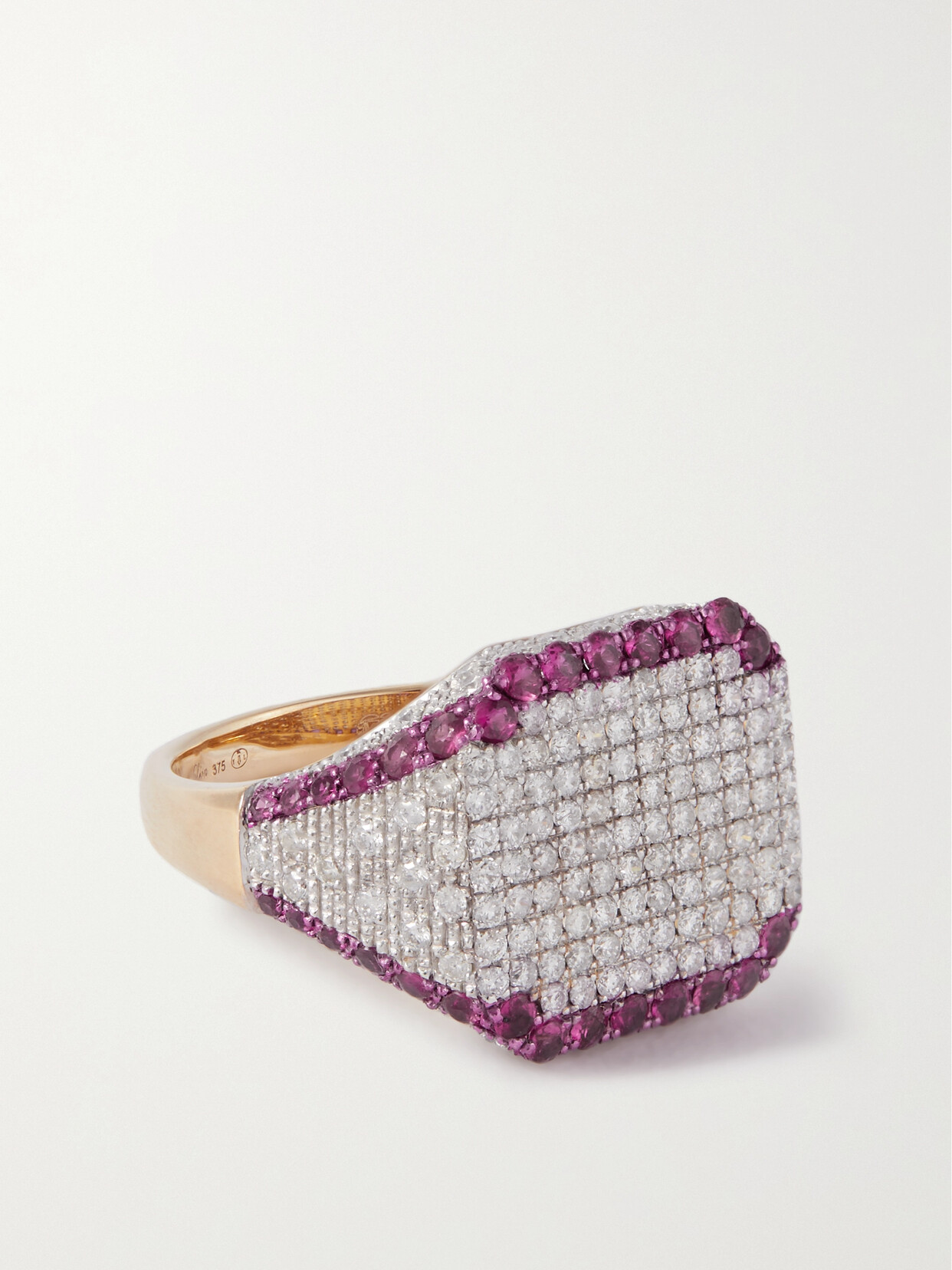 Yvonne Léon - Chevaliere Princesse 9-karat Gold, Diamond And Ruby Ring - 5