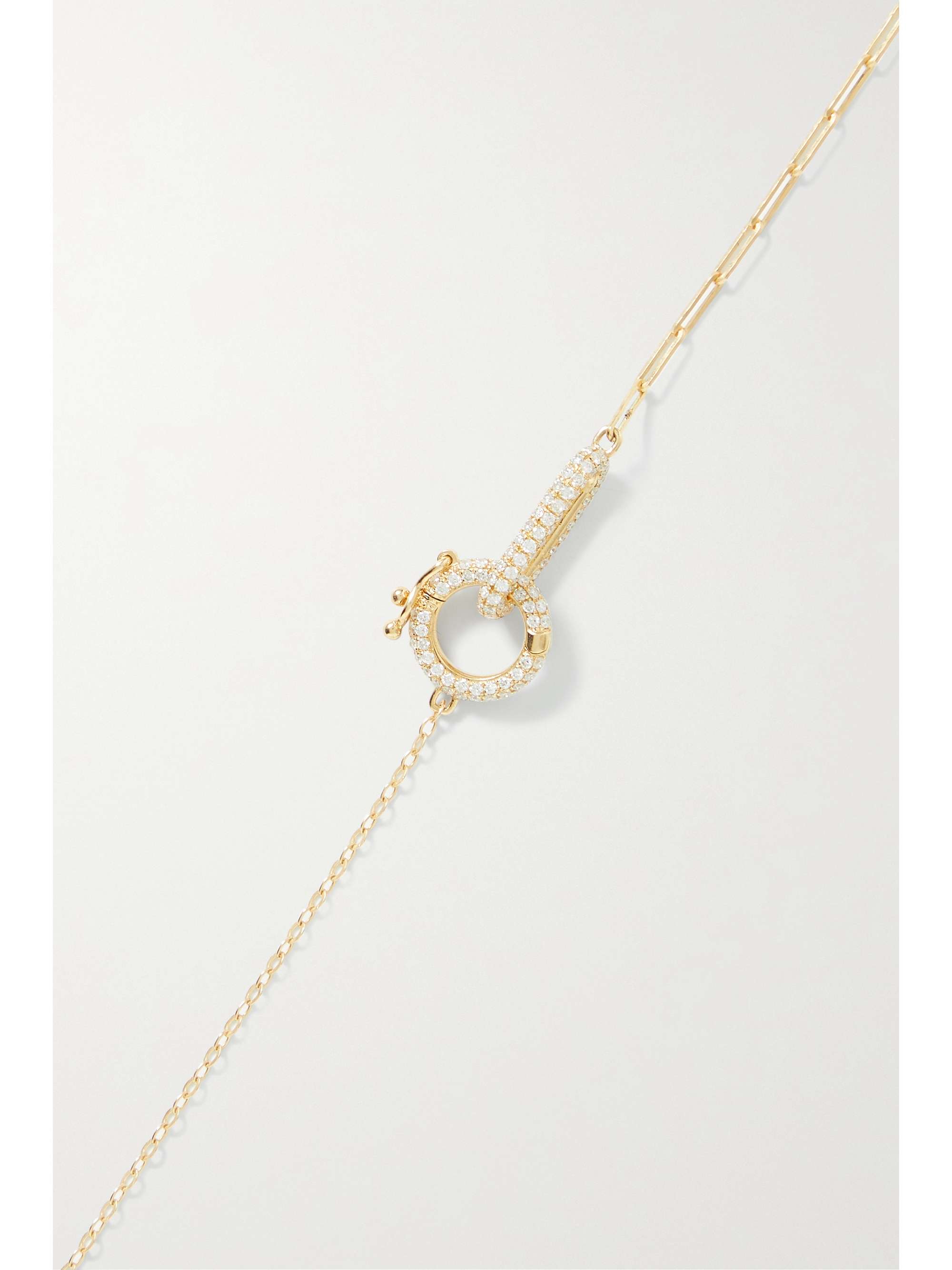 YVONNE LÉON 18-karat gold diamond necklace