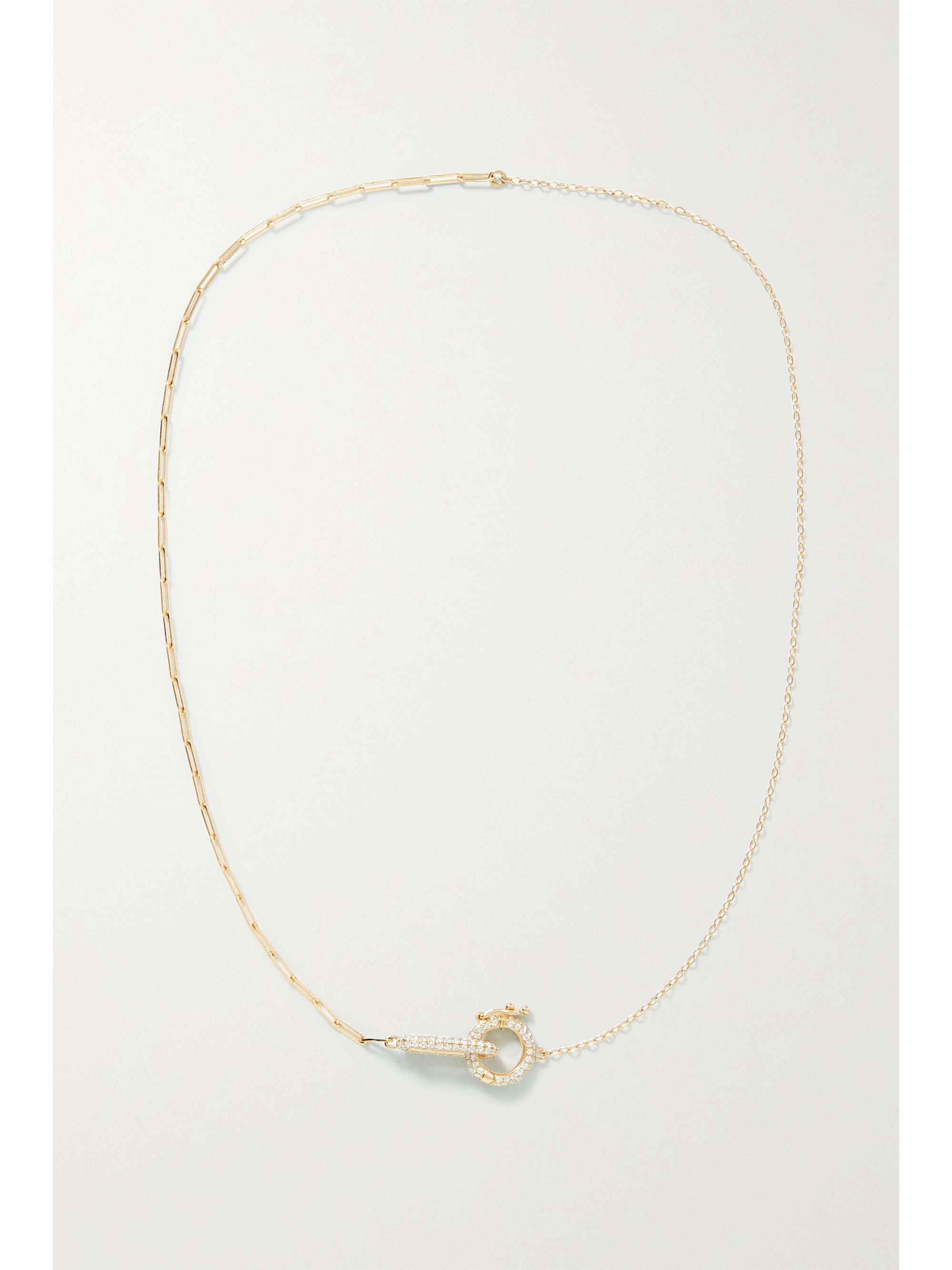 YVONNE LÉON 18-karat gold diamond necklace