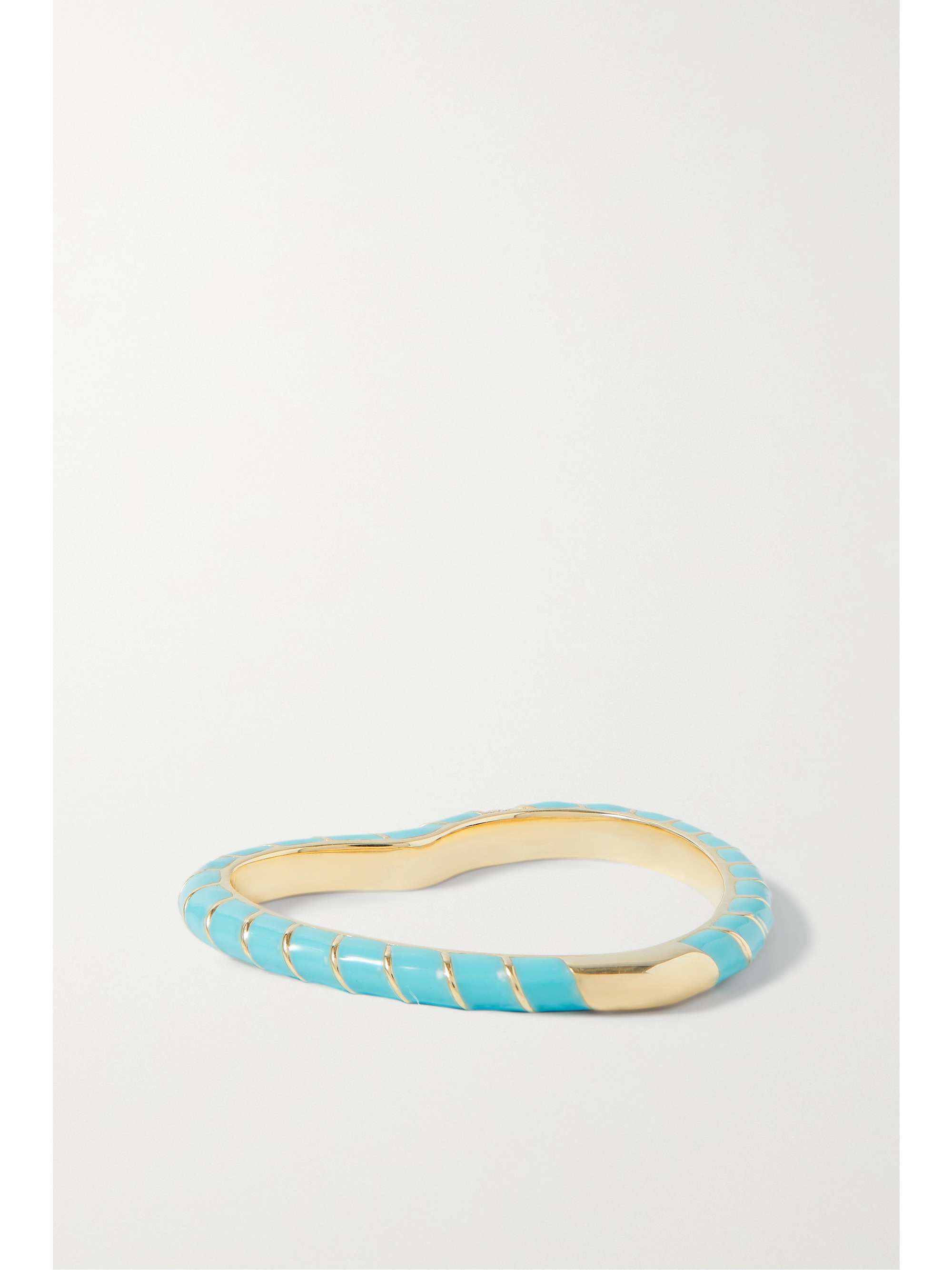 YVONNE LÉON 9-karat gold, enamel and diamond ring